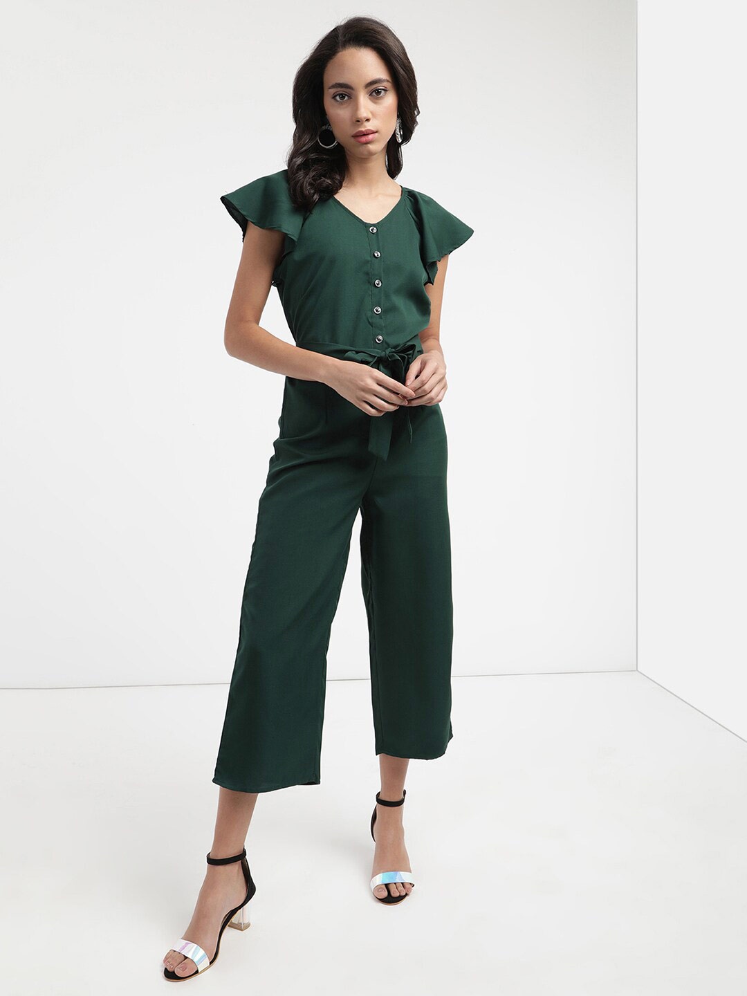

V2 Value & Variety Green Basic Jumpsuit