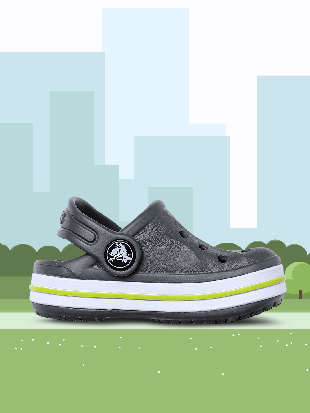 

Crocs Kids Grey Bayaband Clogs