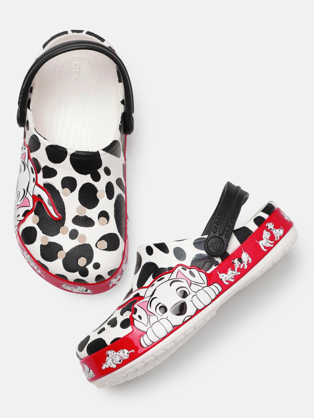 

Crocs Unisex Kids 101 Dalmatians Print Croslite Clogs, White
