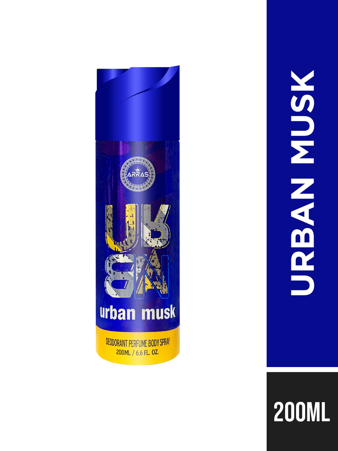

Arras Urban Musk Deodorant Perfum Body Spray-200ml, Blue