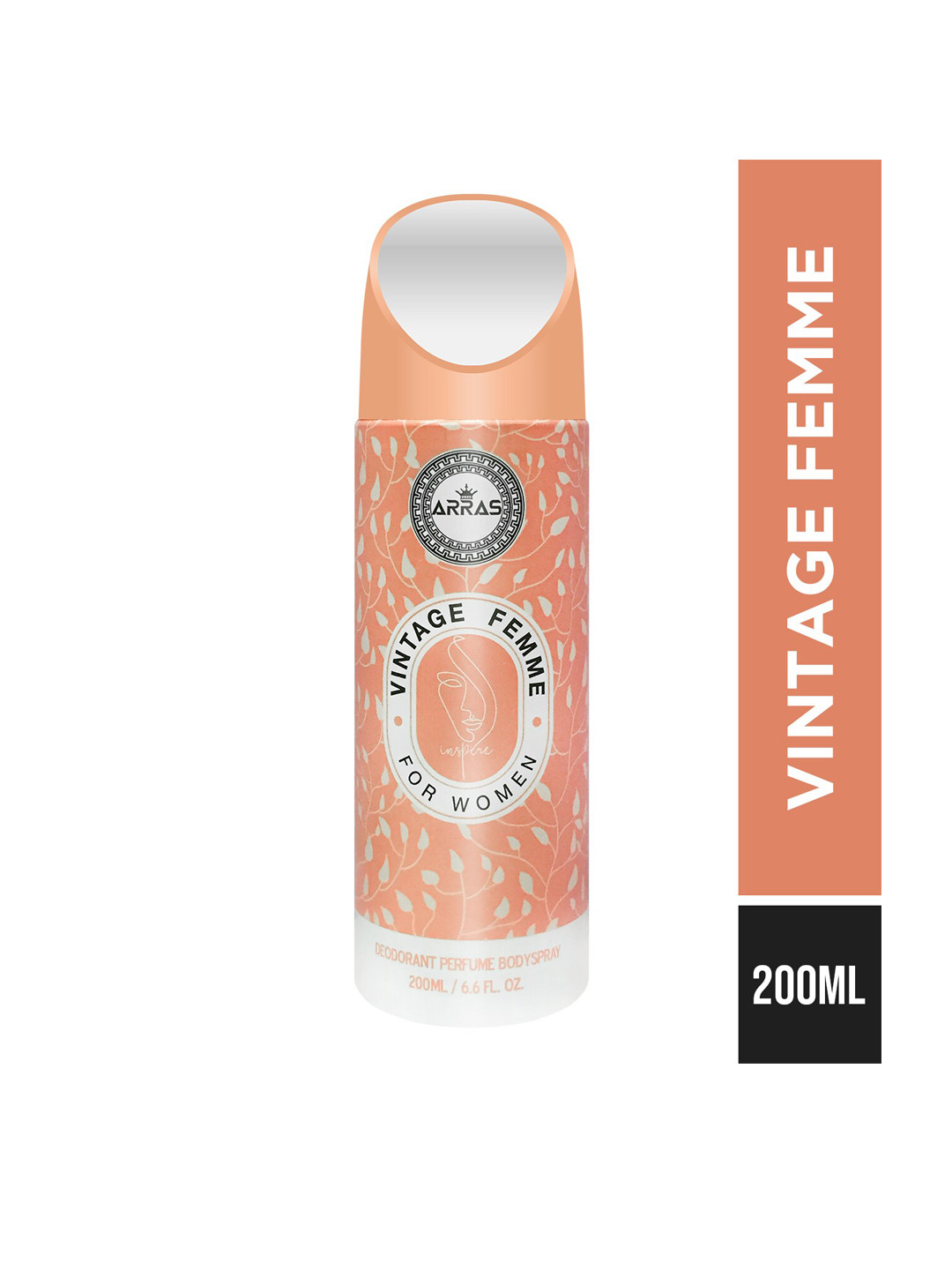 

Arras Vintage Femme Deodorant Perfum Body Spray, 200ml, Orange