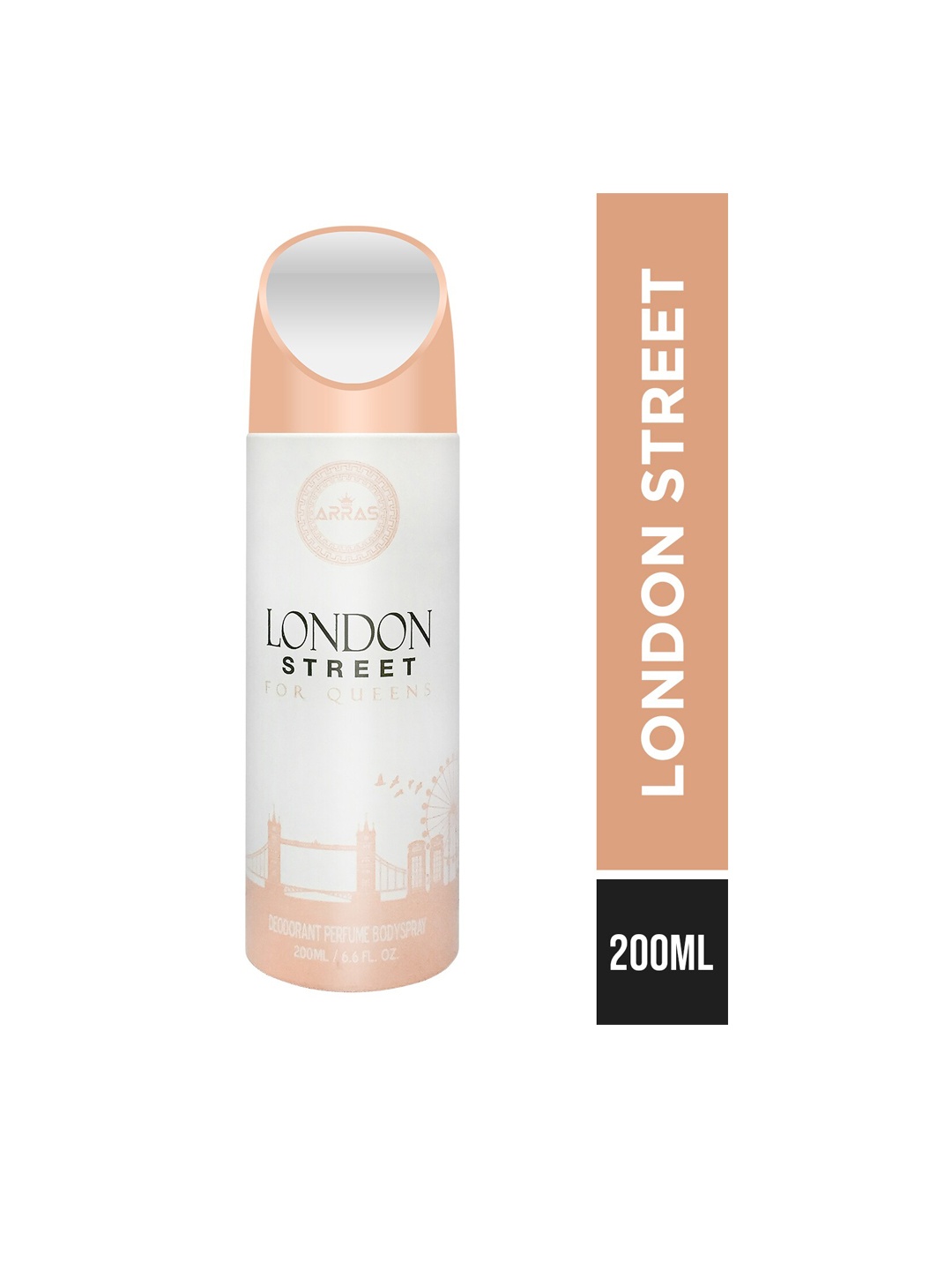 

Arras Lodon Street Deodorant Perfum Body Spray- 200ml, White