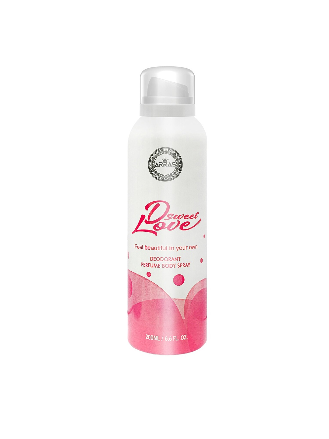 

Arras D Sweet Love Deodorant Perfume Body Spray 200ml, Pink
