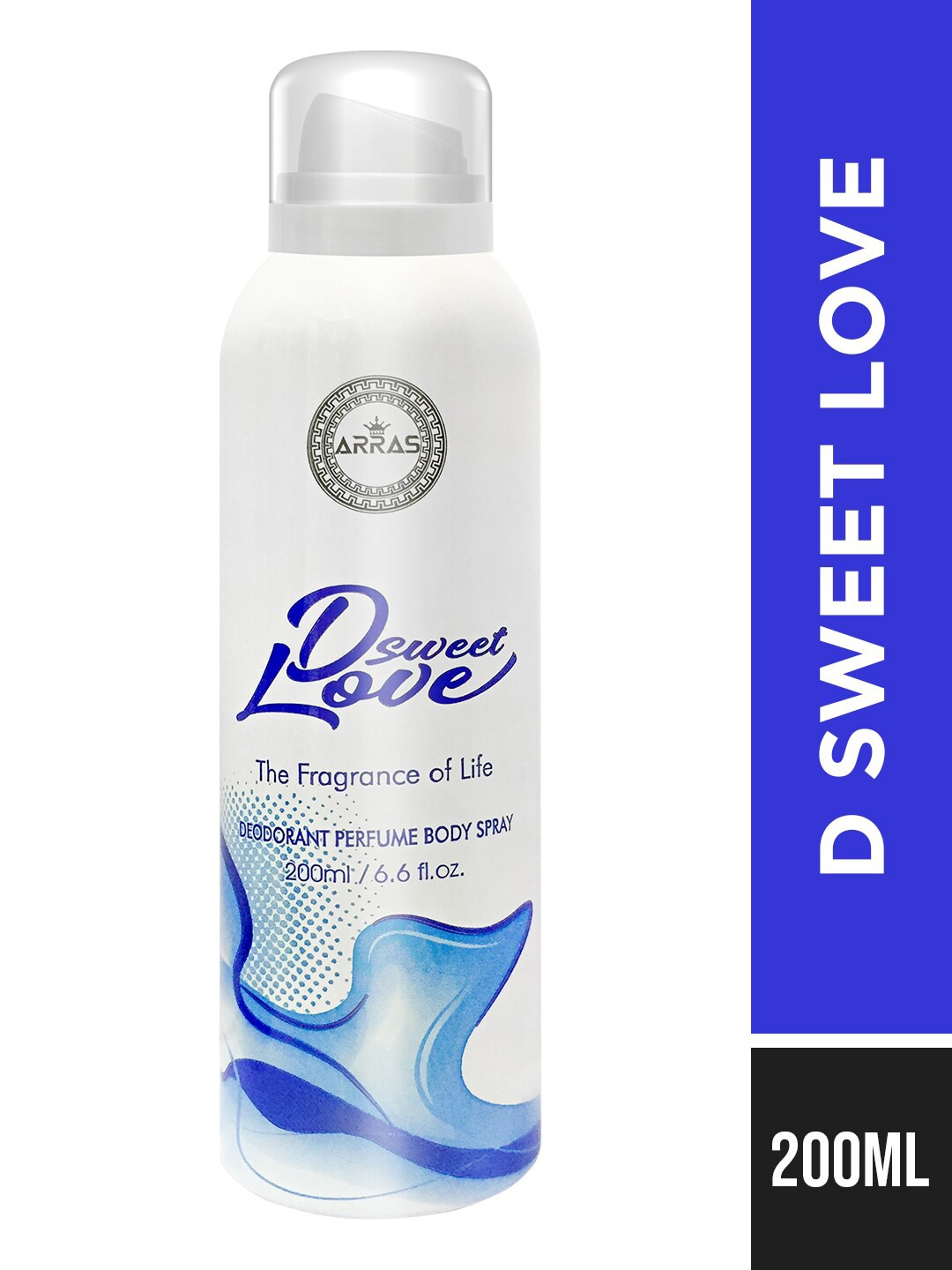 

Arras D Sweet love Blue Deodorant Perfum Body Spray - 200ml, White