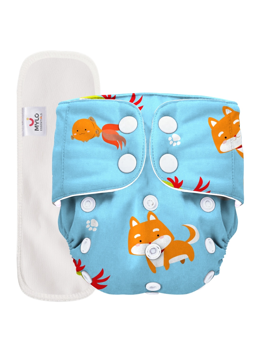 

Mylo Printed Cloth Diapers, Multi
