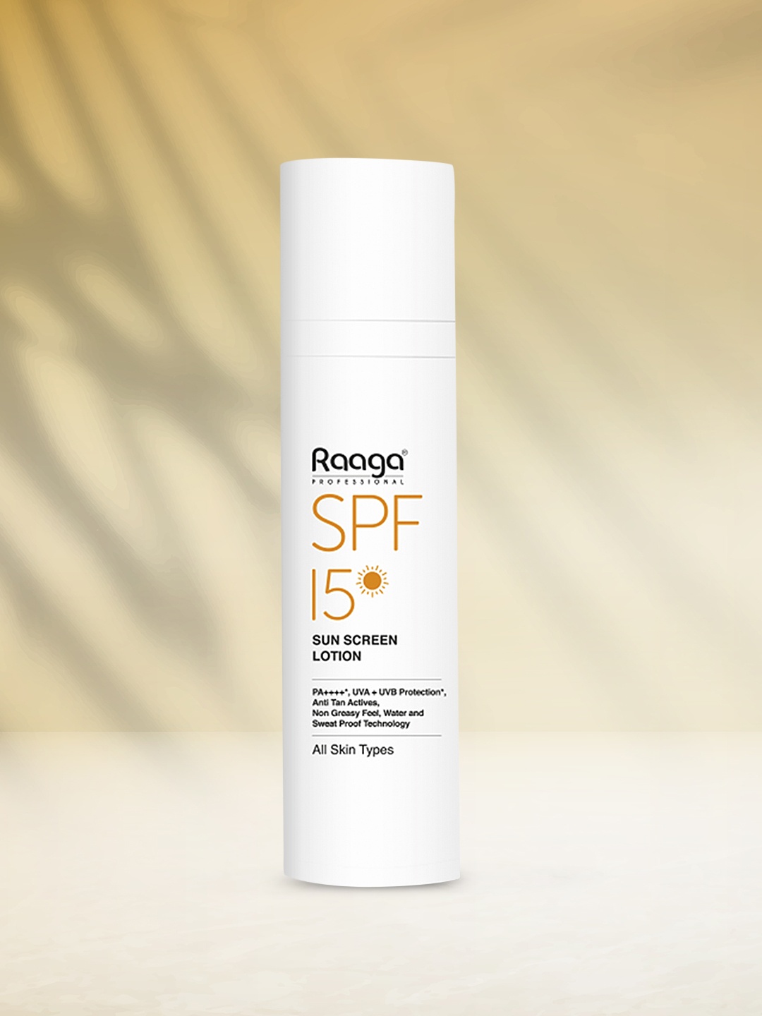 

Raaga PROFESSIONAL SPF 15 Sunscreen PA+++ UVA+UVB Protection 55 ml, White