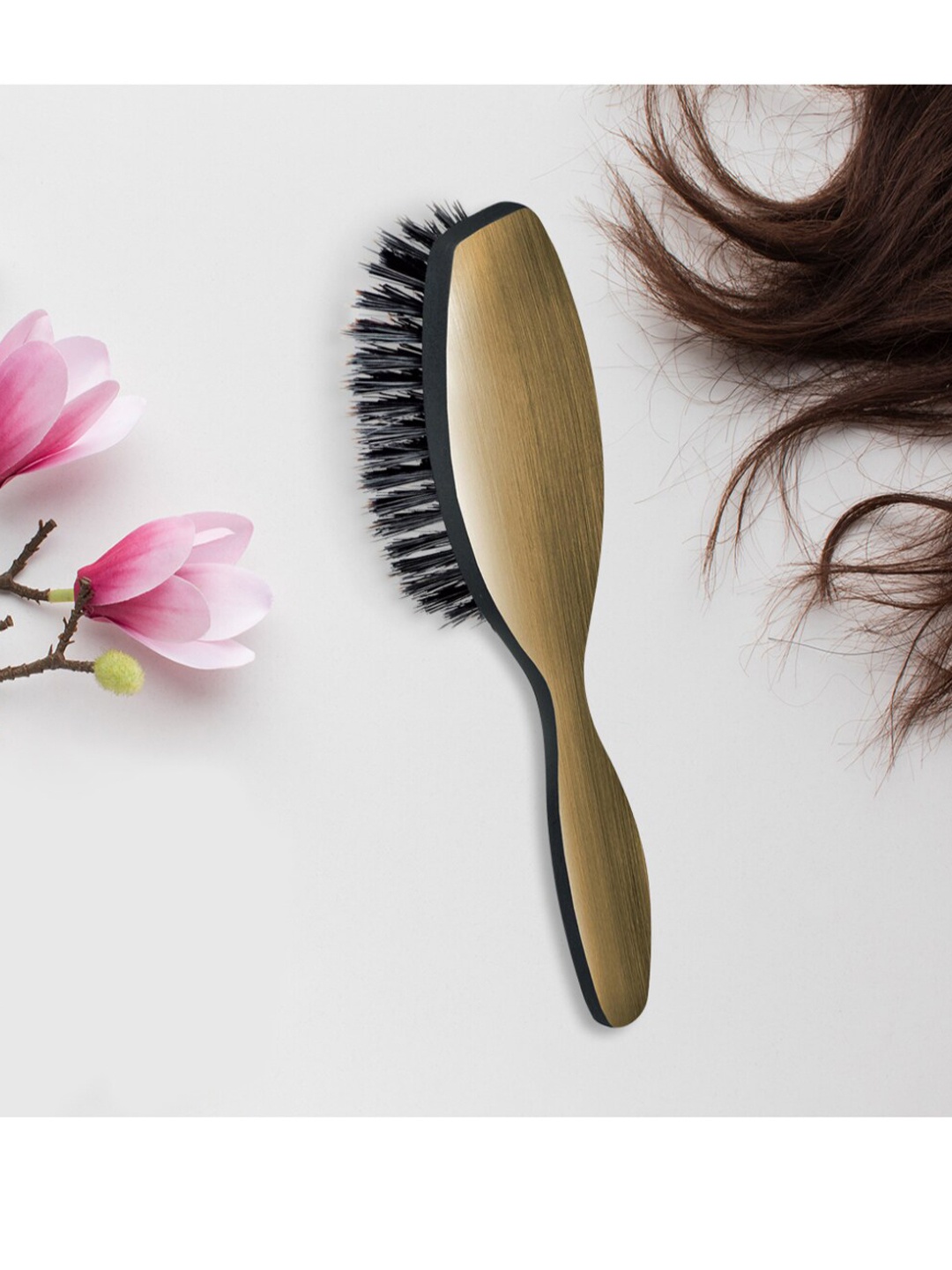 

Trisa Gold Toned Hair Brush - Soft Touch - Suitable all Hair Types - 658430