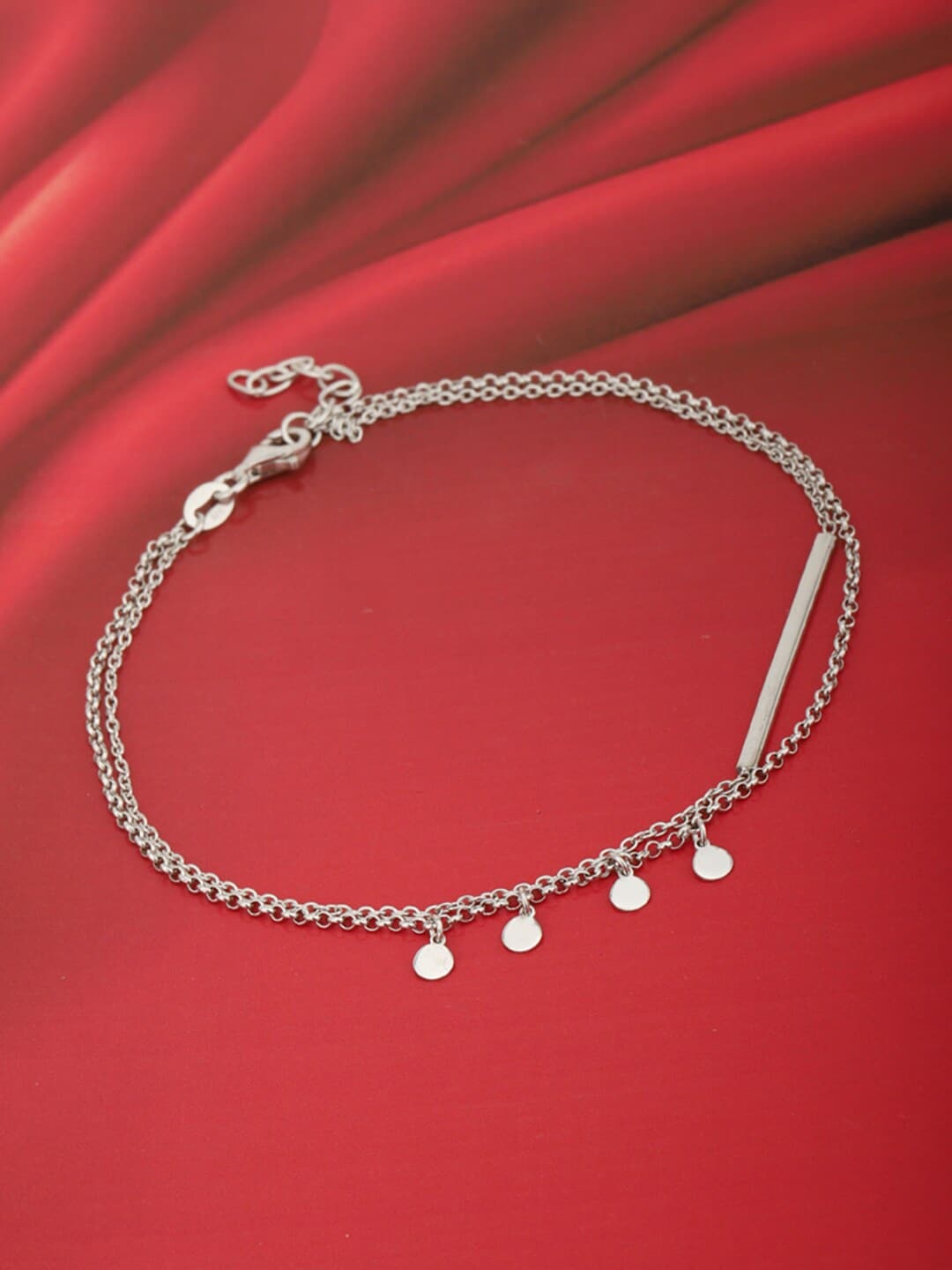 

VANBELLE Sterling Silver Rhodium Plated Anklet