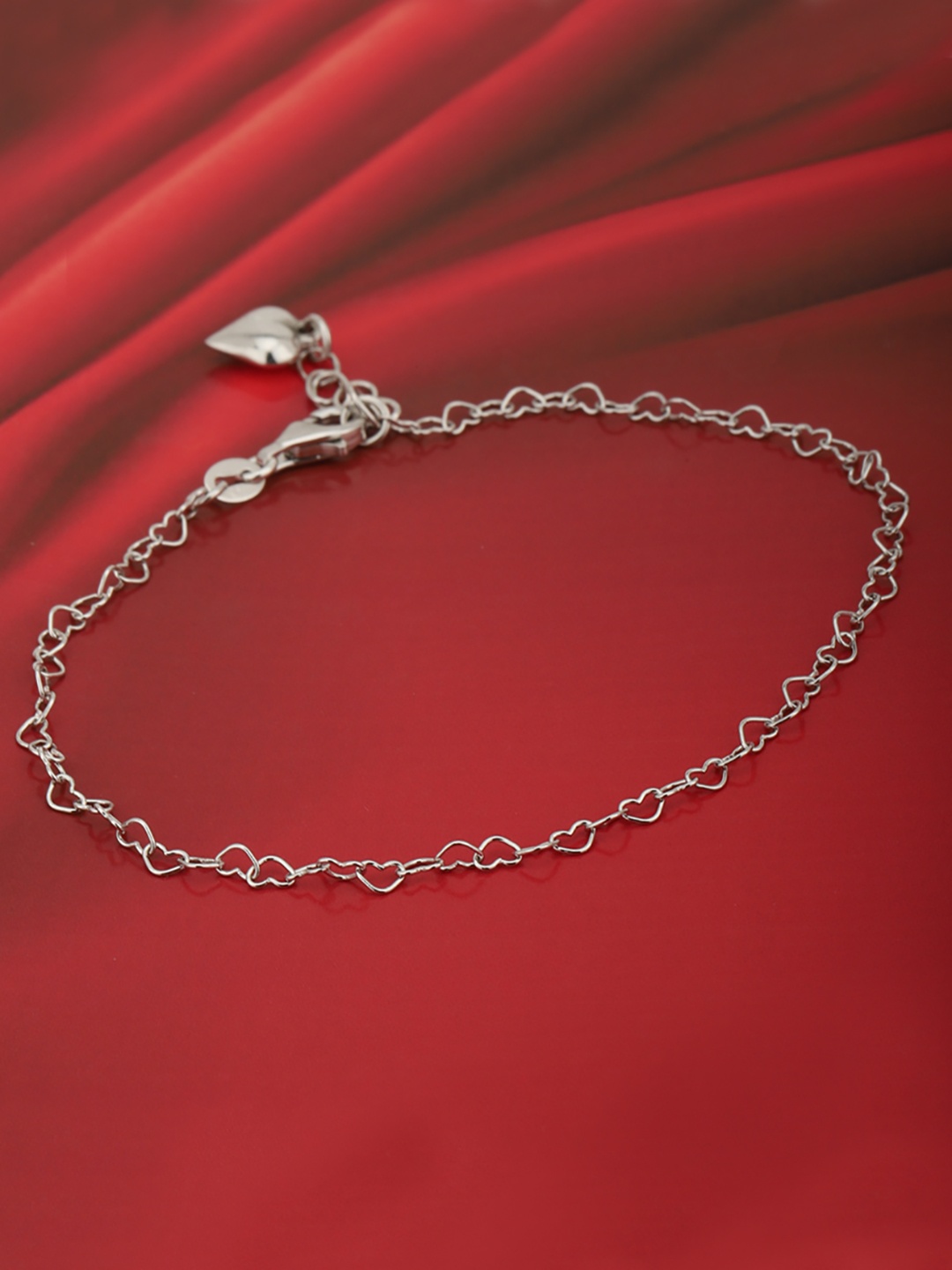 

VANBELLE 925 Sterling Silver Rhodium-Plated Anklet