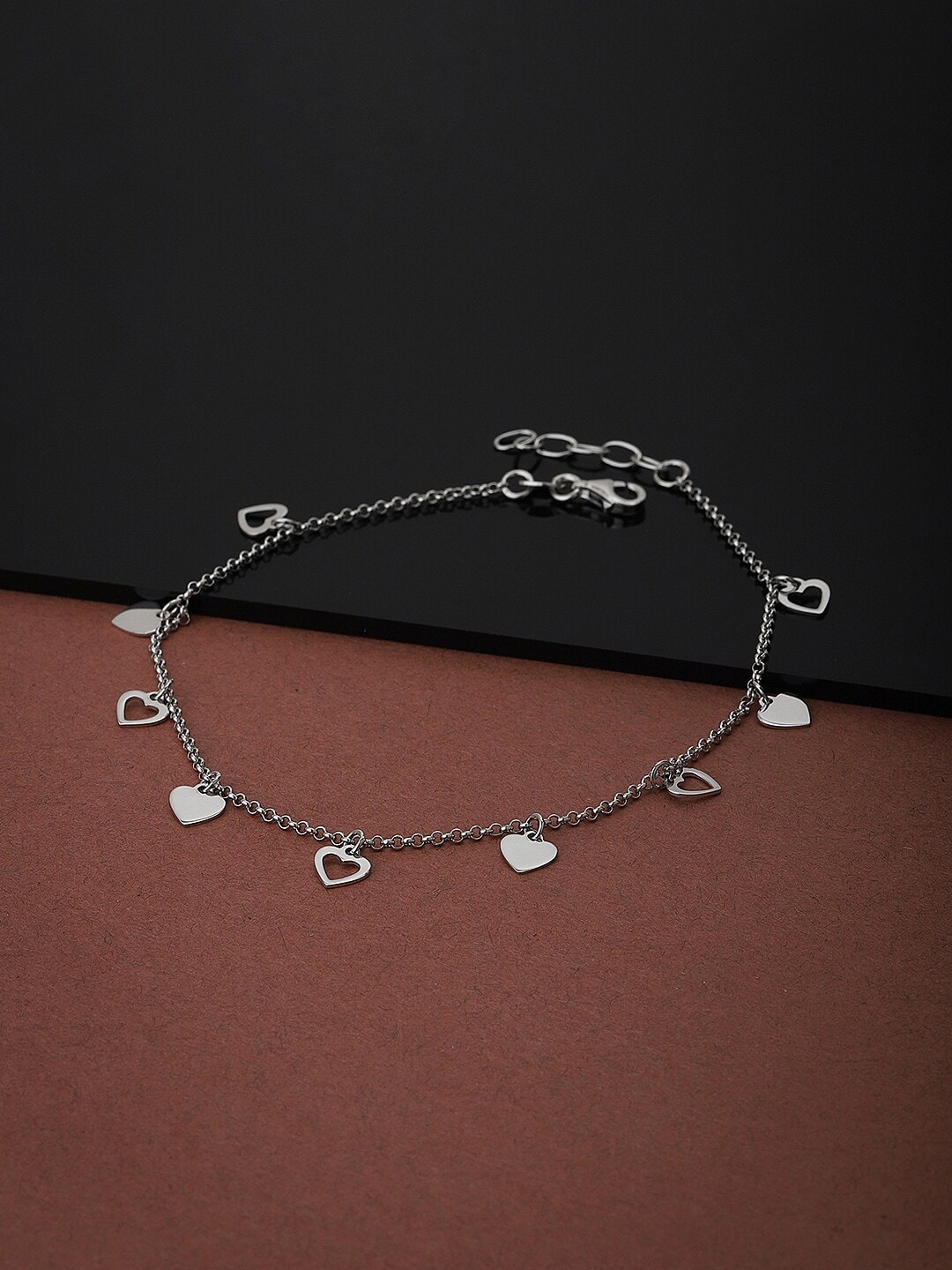 

VANBELLE Rhodium-Plated 925 Sterling Silver Anklet