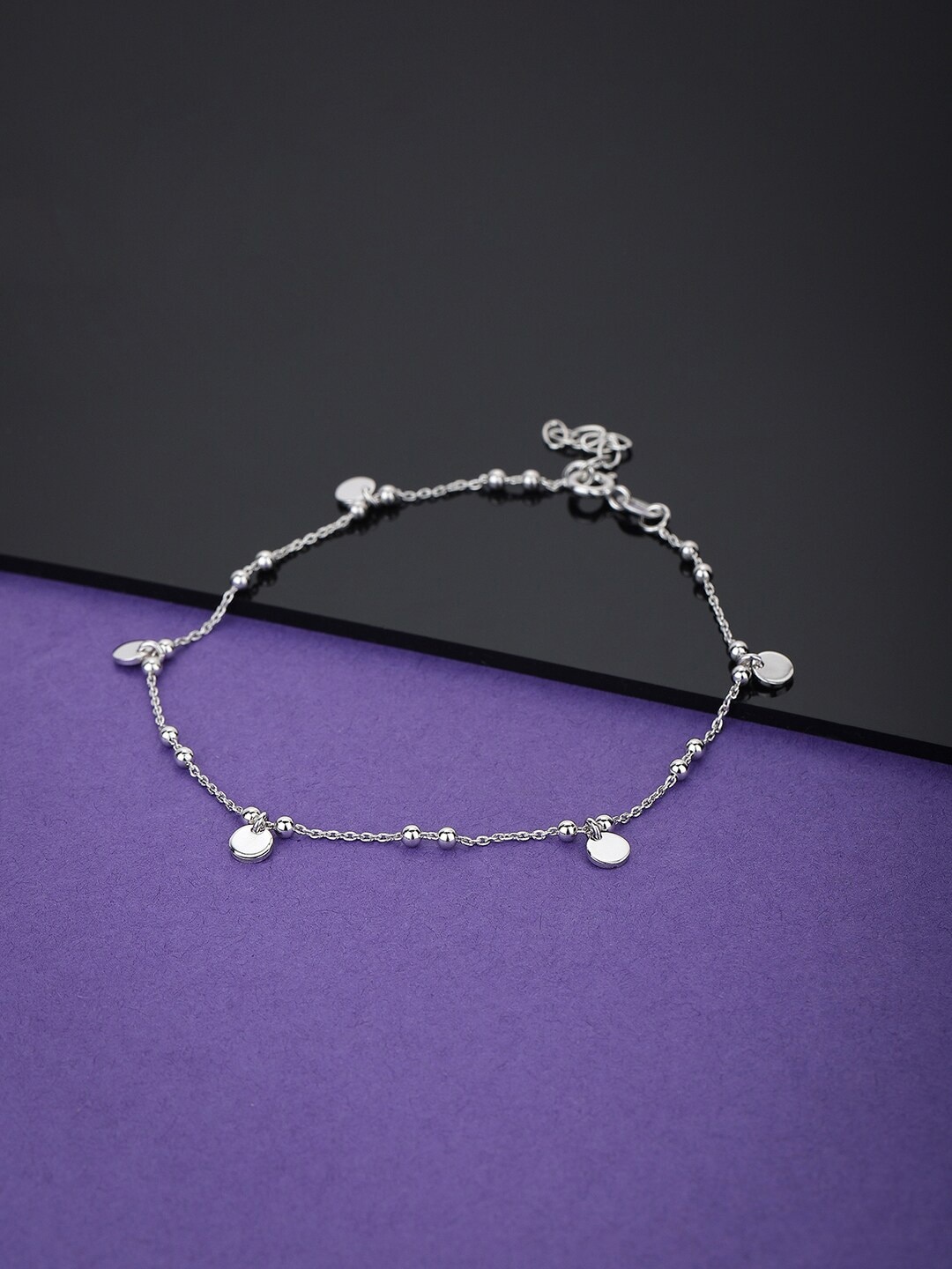 

VANBELLE Rhodium-Plated 925 Sterling Silver Anklet