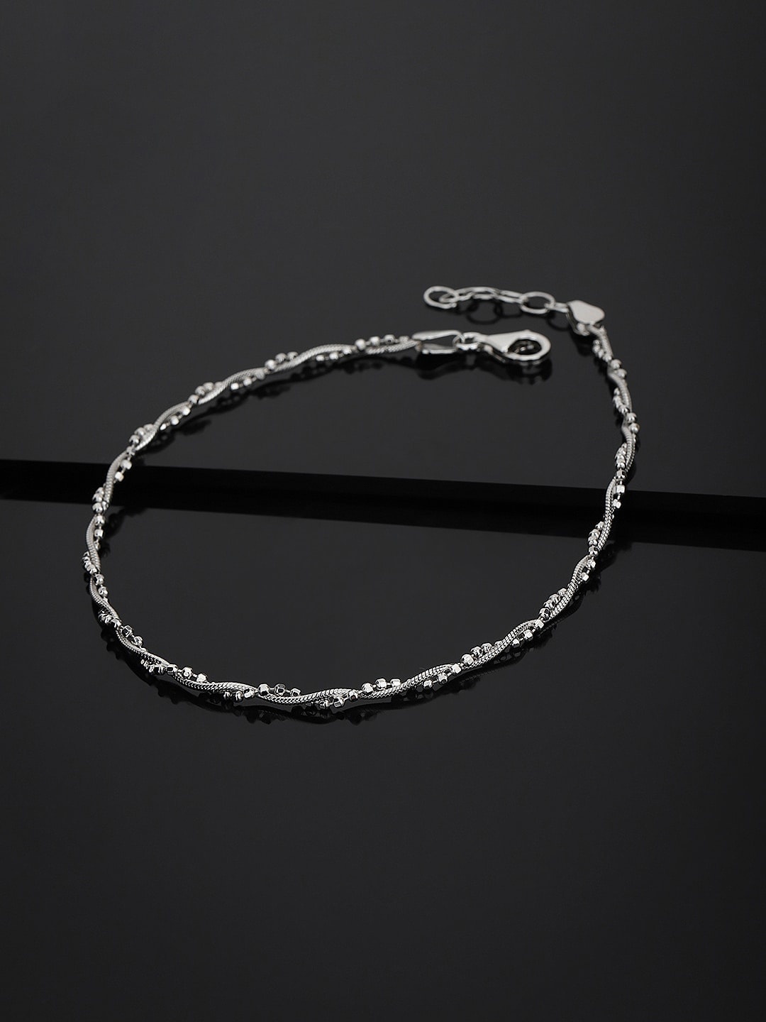 

VANBELLE Rhodium-Plated 925 Sterling Silver Anklet