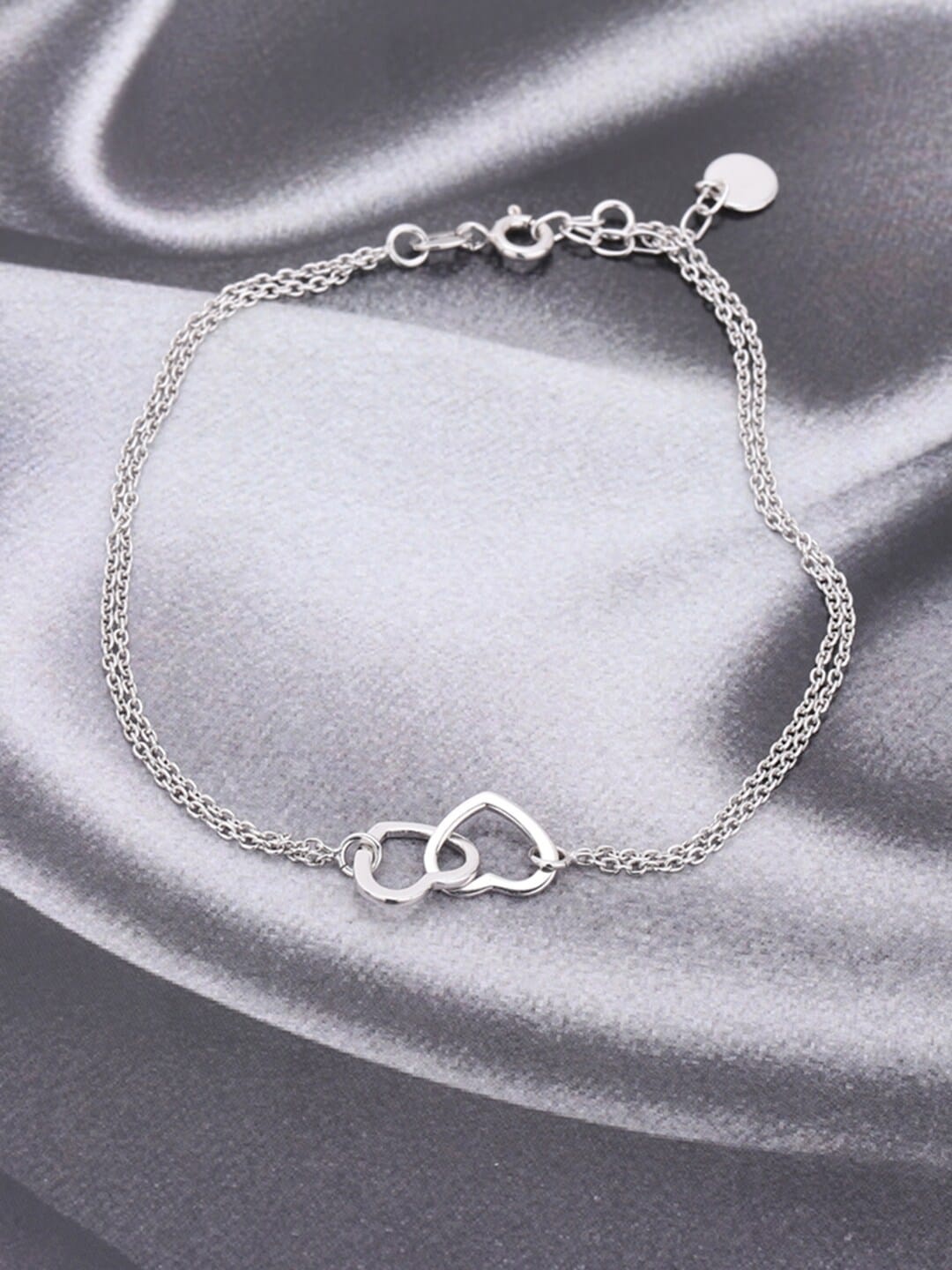 

VANBELLE Rhodium-Plated 925 Sterling Silver Layered Anklet