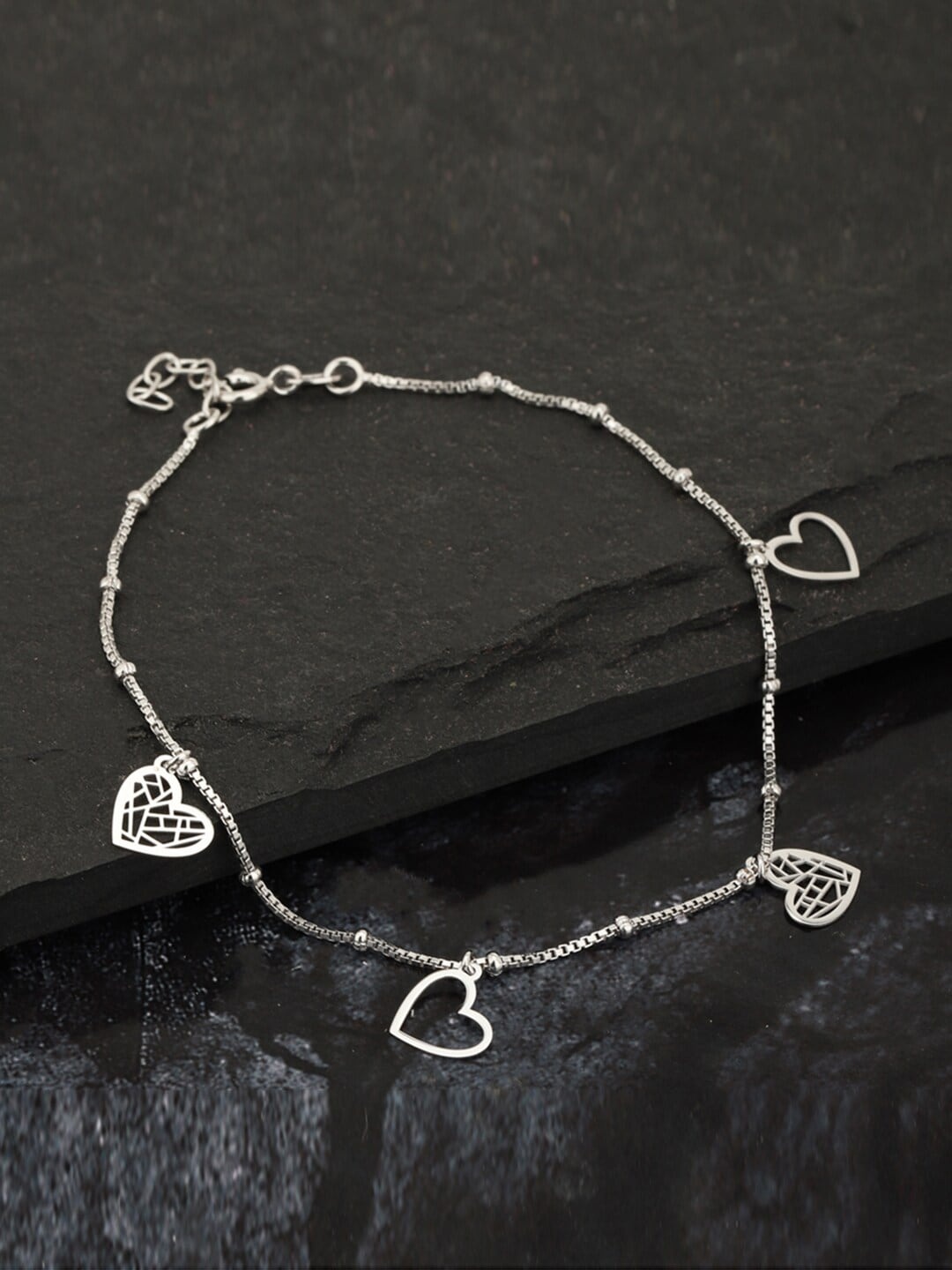 

VANBELLE 925 Sterling Silver Rhodium-plated Anklet