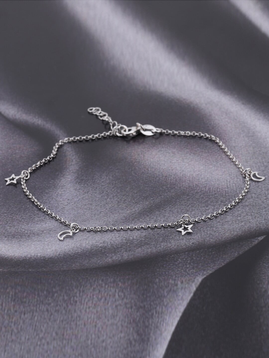 

VANBELLE Rhodium-Plated 925 Sterling Silver Anklet