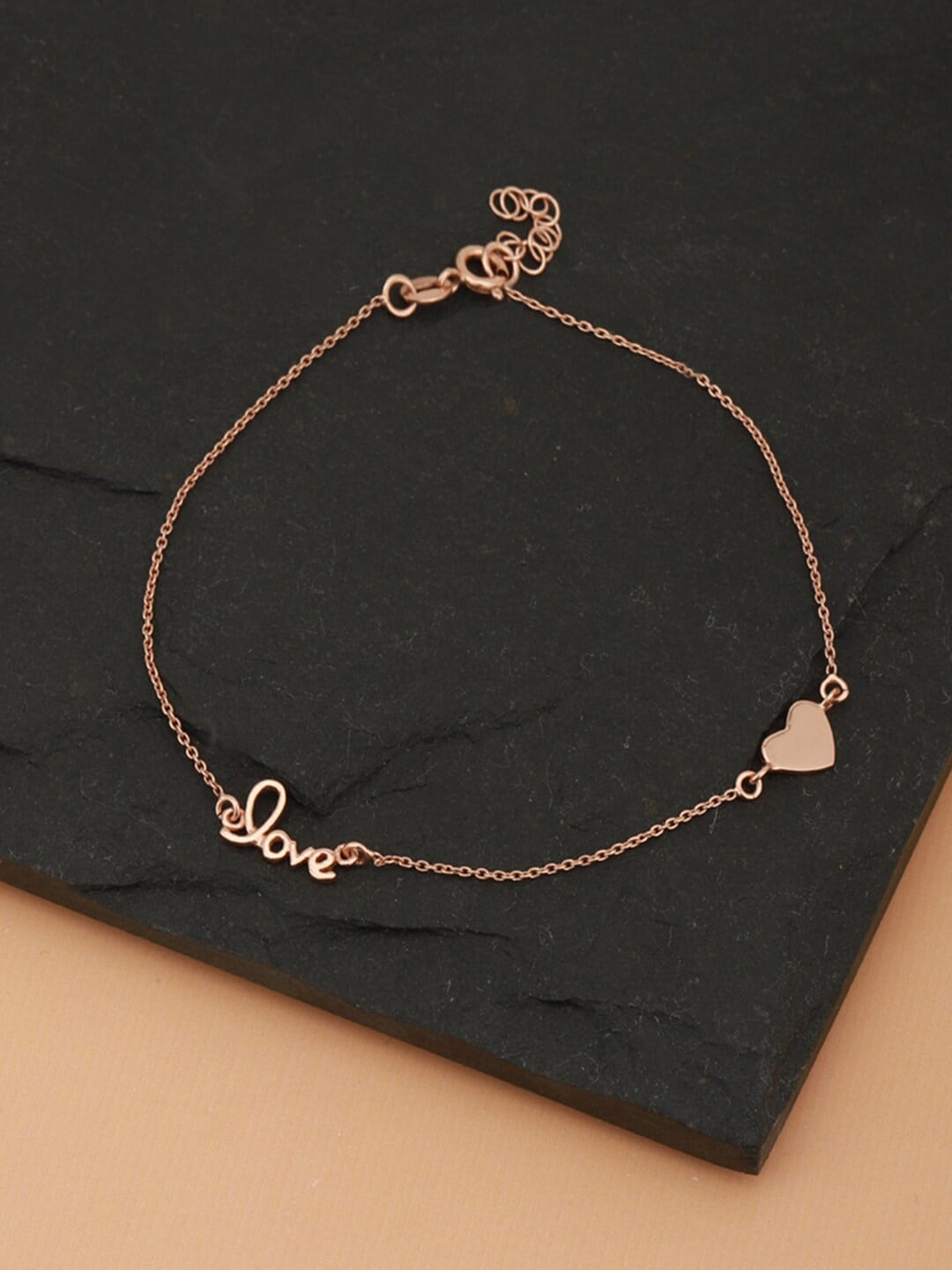 

VANBELLE Rose Gold-Plated 925 Sterling Silver Anklet