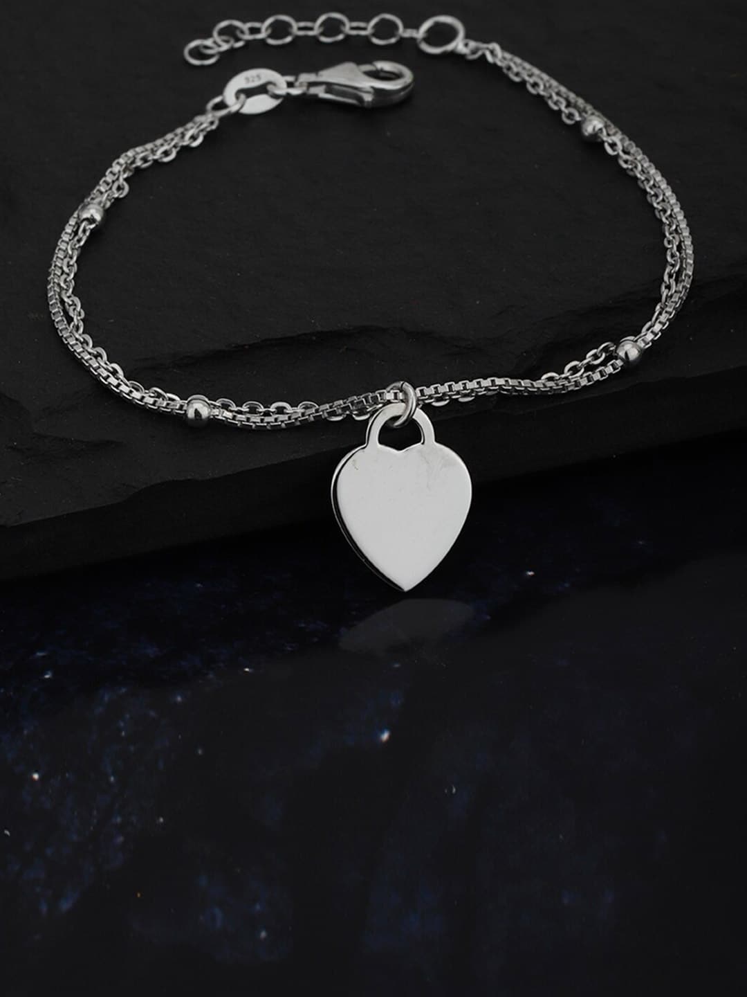 

VANBELLE Women Silver-Toned 925 Sterling Silver Multistrand Bracelet