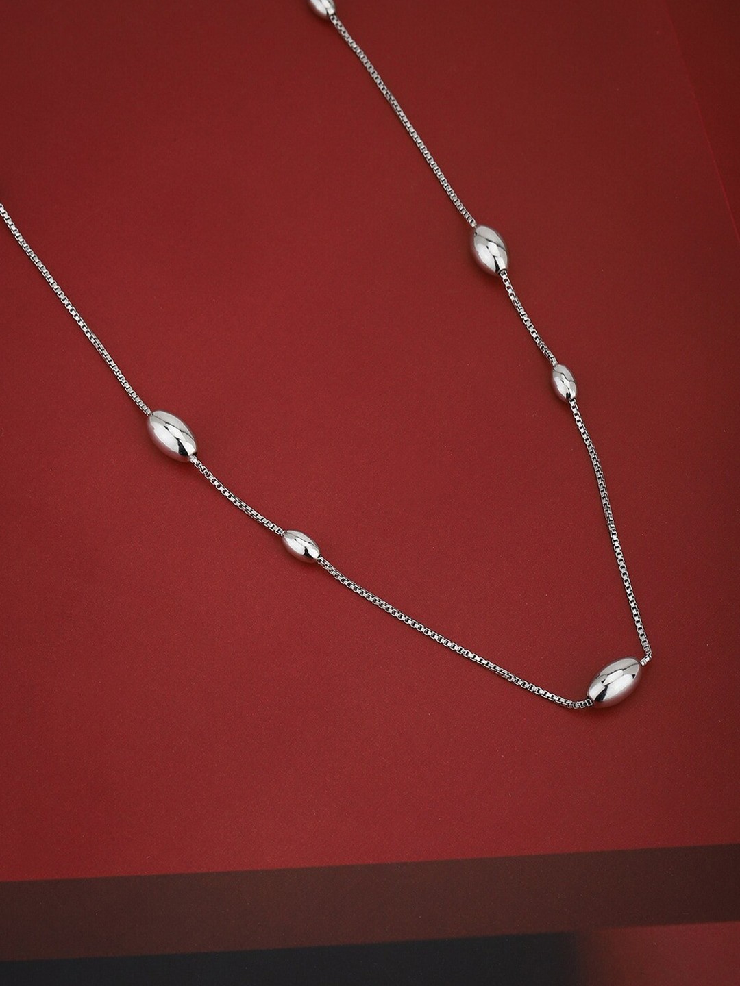 

VANBELLE 925 Sterling Silver Rhodium-Plated Necklace