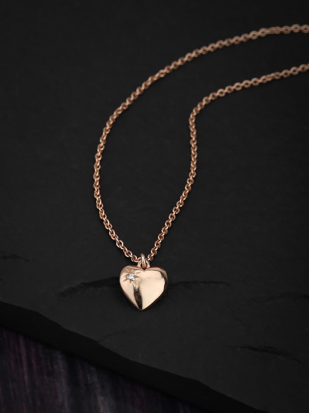 

VANBELLE Rhodium-Plated Rose Gold 925 Sterling Silver Necklace