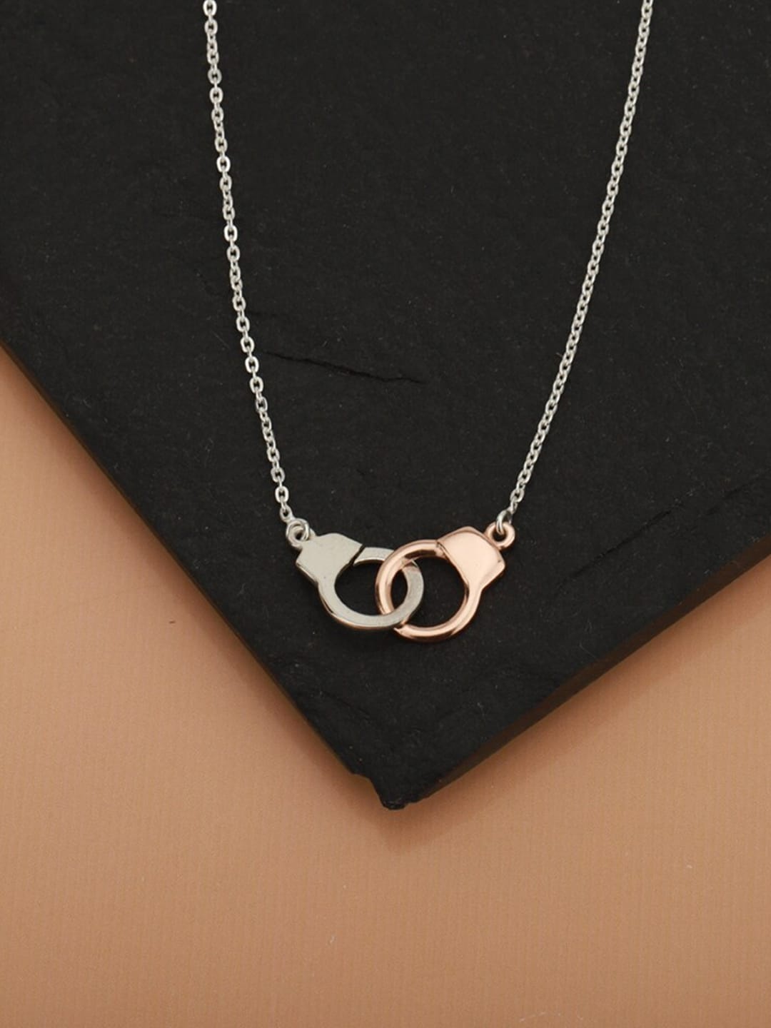 

VANBELLE 925 Sterling Silver & Rose Gold Sterling Silver Rhodium-Plated Necklace