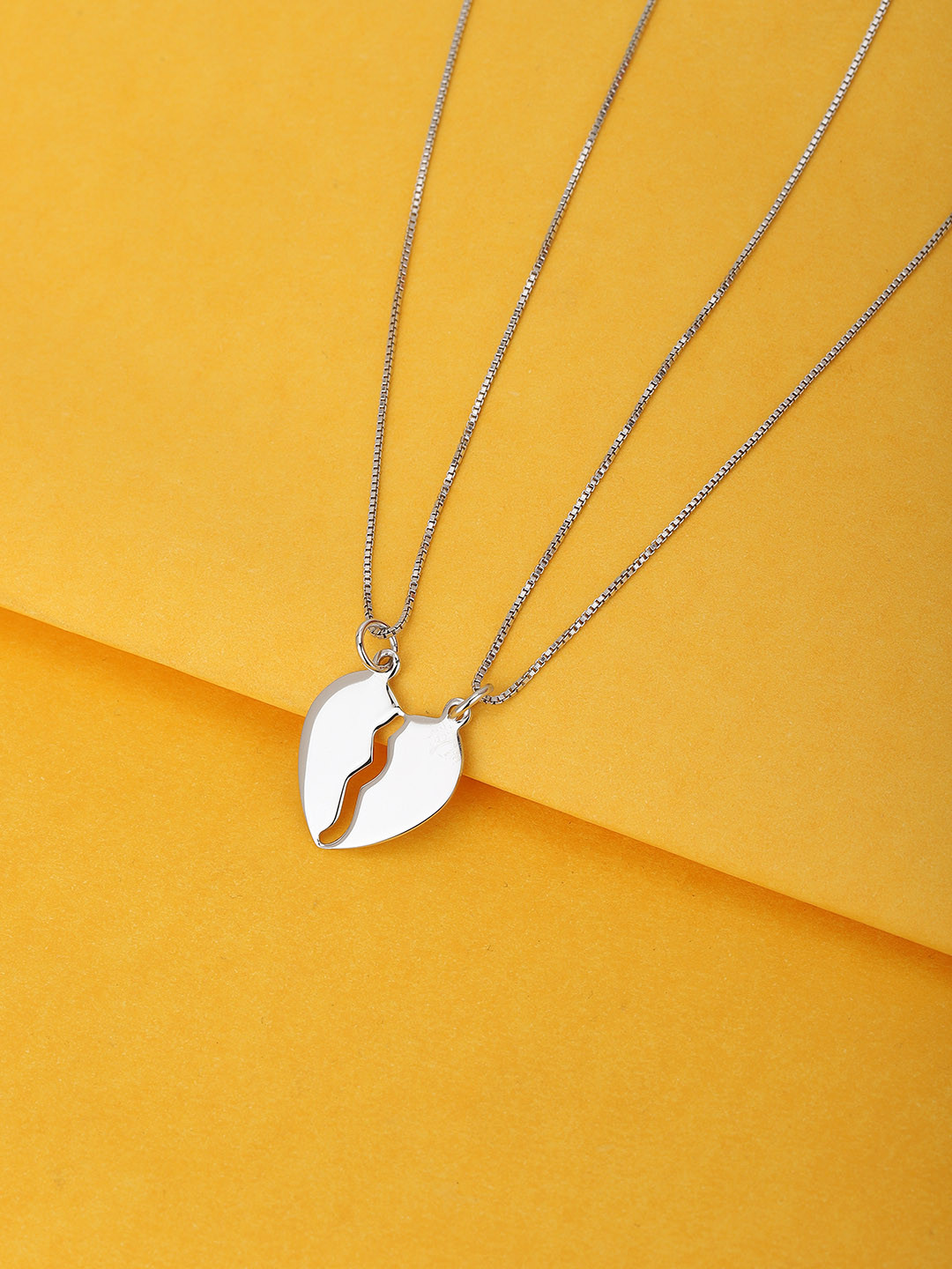 

VANBELLE 925 Sterling Silver Rhodium-Plated Necklace