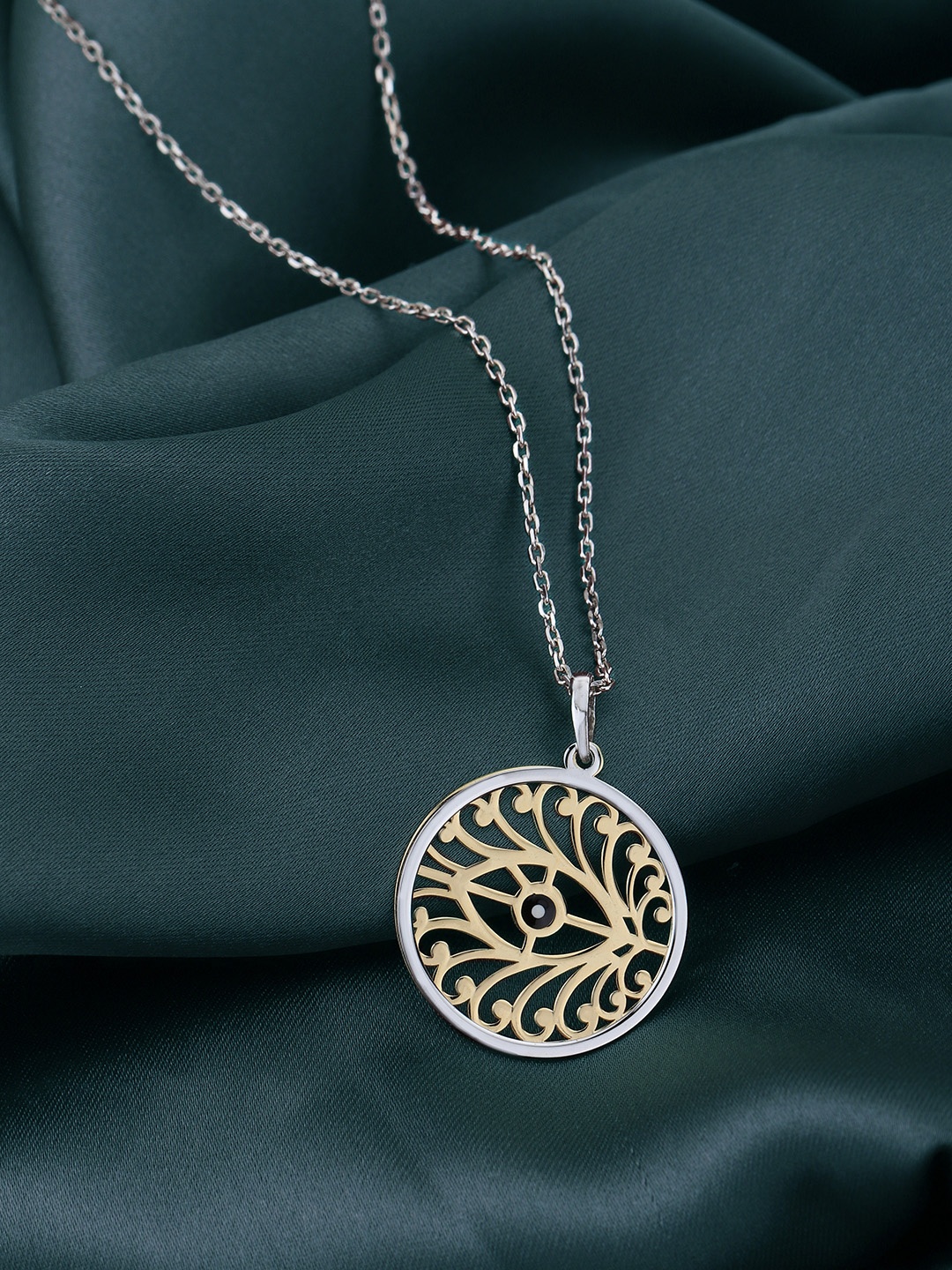 

VANBELLE 925 Sterling Silver Rhodium-Plated Necklace