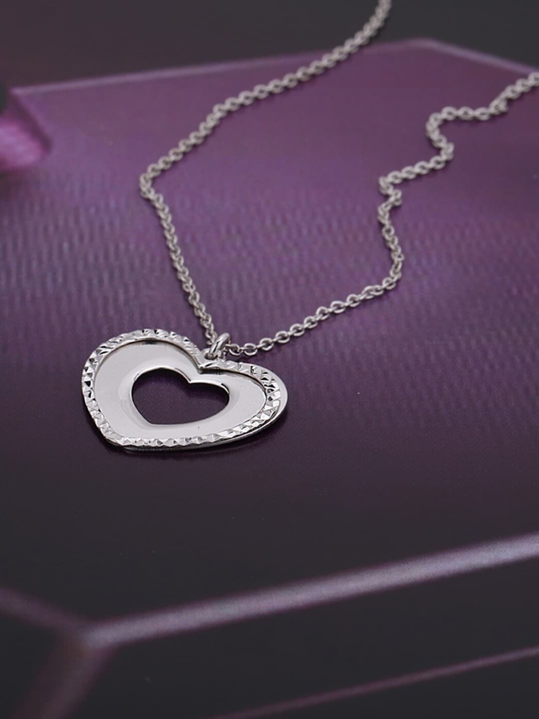 

VANBELLE 925 Sterling Silver Rhodium-Plated Necklace