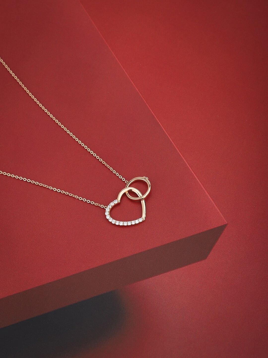 

VANBELLE Rose Gold 925 Sterling Silver Rose Gold-Plated Necklace