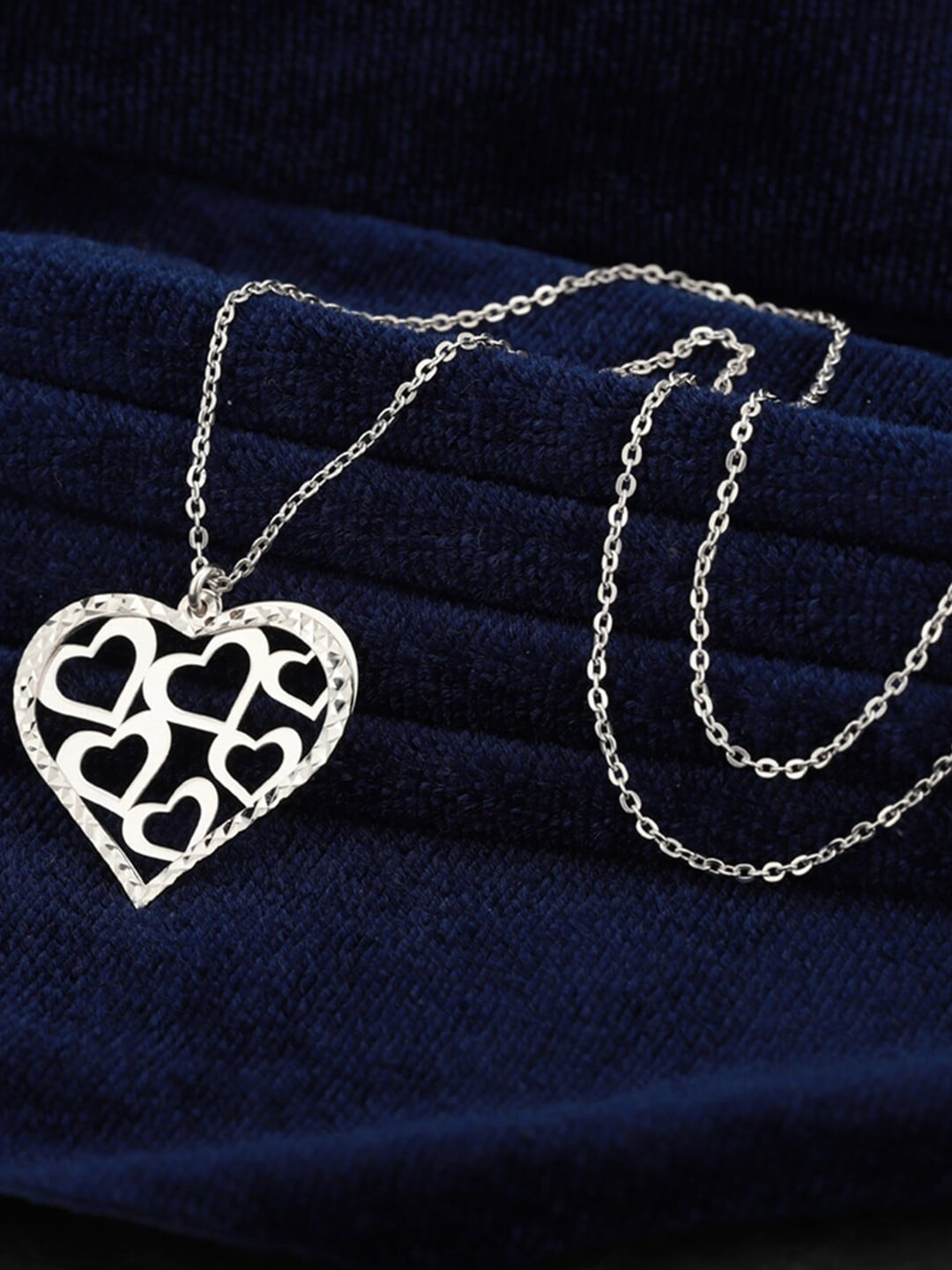 

VANBELLE 925 Sterling Silver Rhodium-Plated Necklace