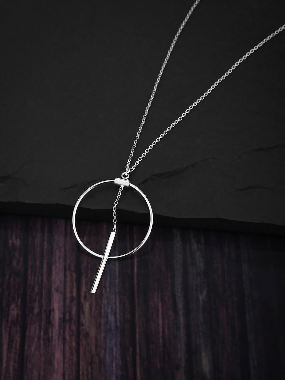 

VANBELLE 925 Sterling Silver Rhodium-Plated Necklace