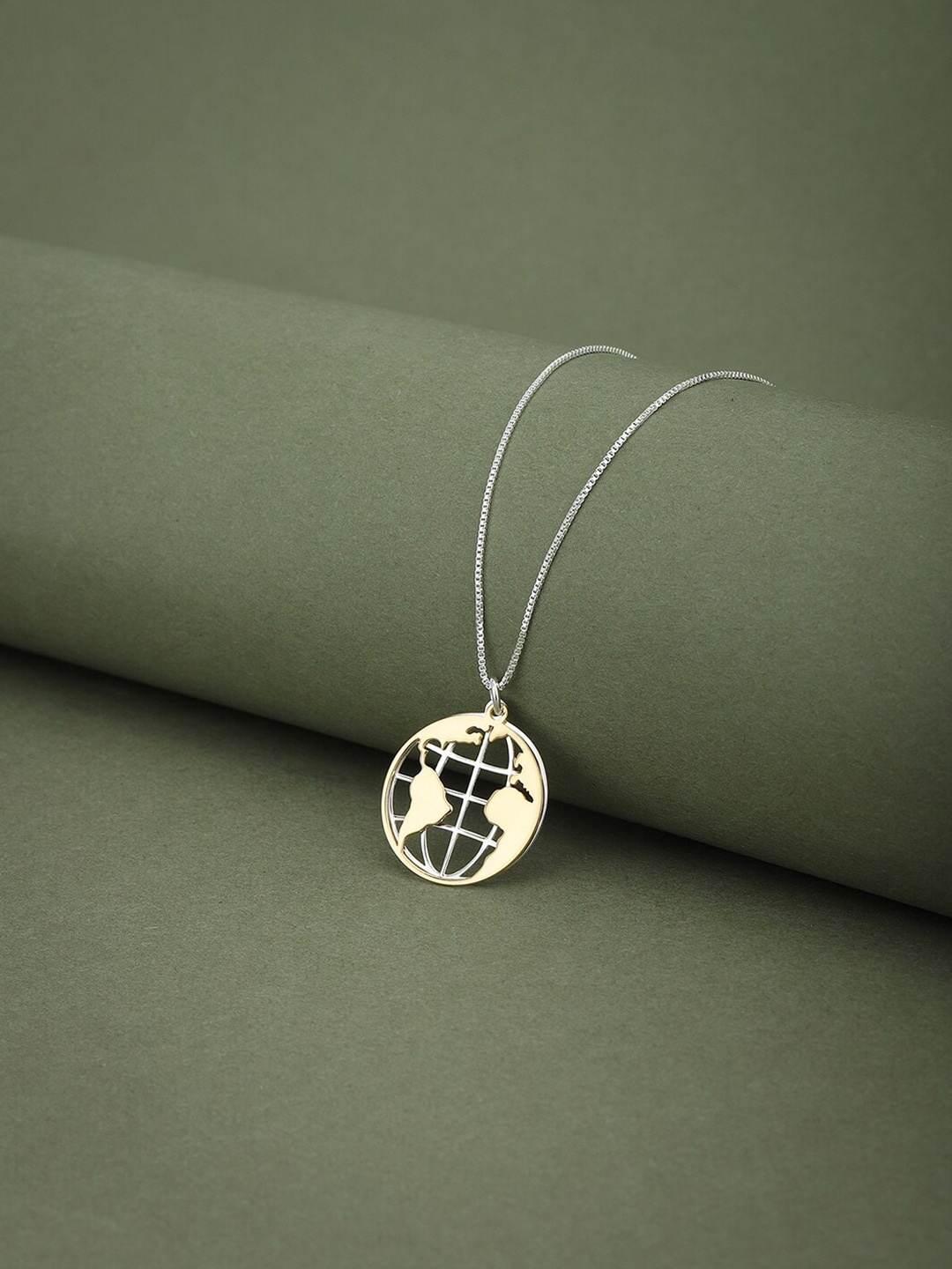 

VANBELLE 925 Sterling Silver Rhodium-Plated & Gold-Toned Necklace