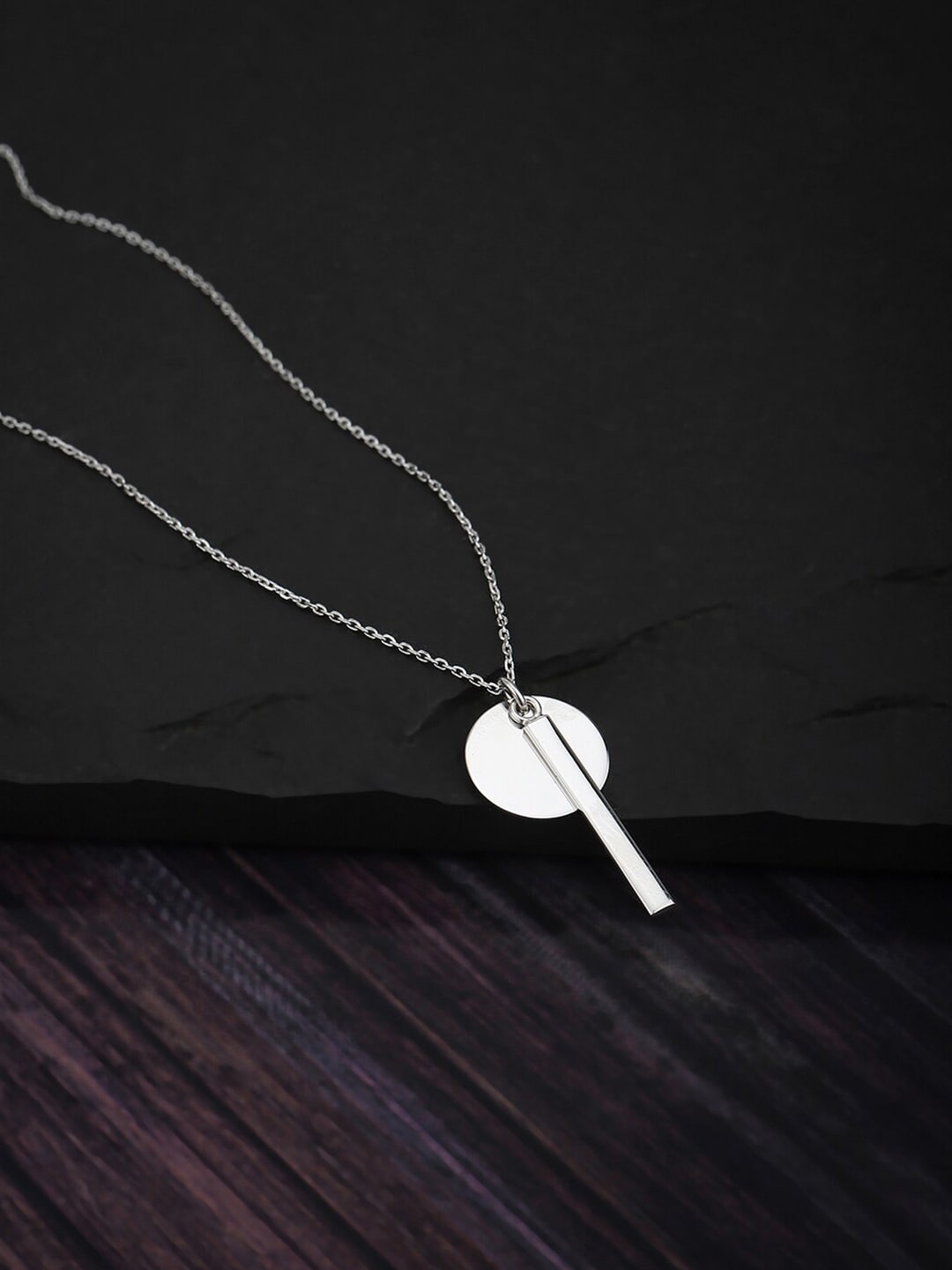 

VANBELLE 925 Sterling Silver Rhodium-Plated Necklace