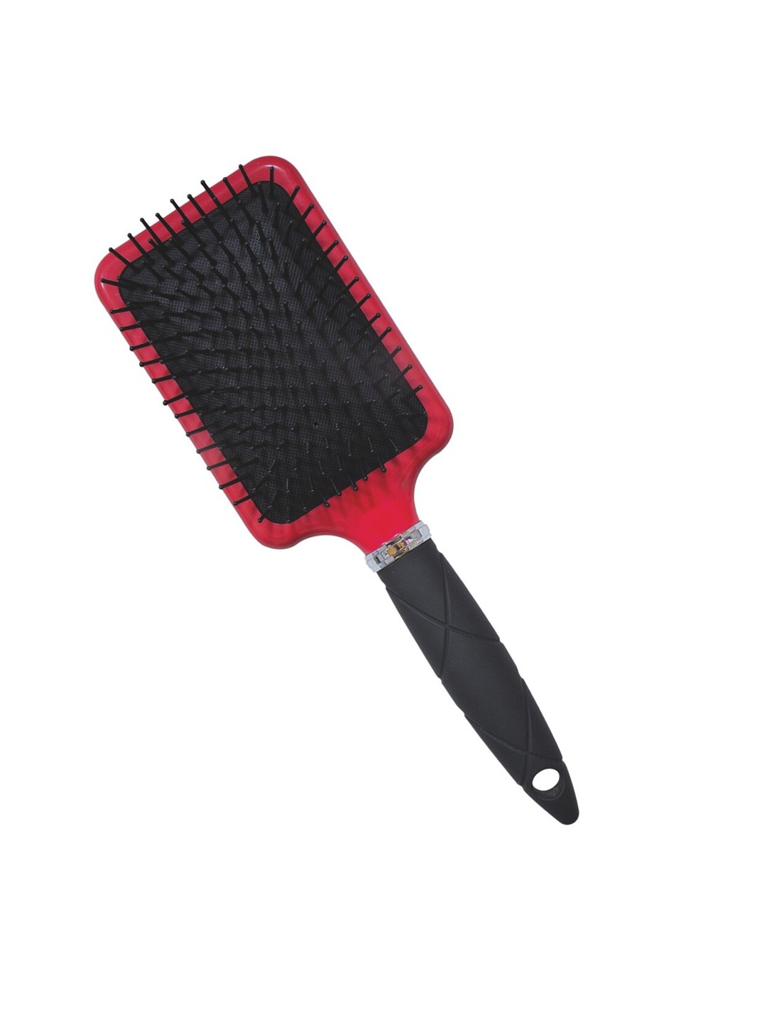 

babila Red & Black Big Paddle Brush with Mirror