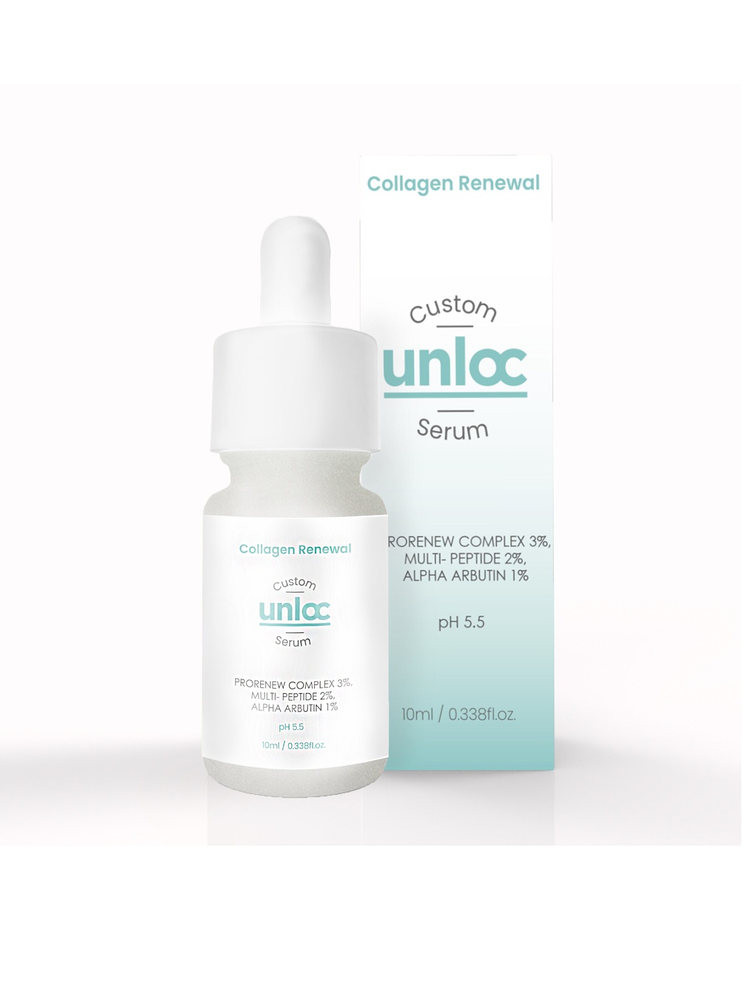 

Unloc Fluorescent Green Collagen Renewal Custom Face Serum