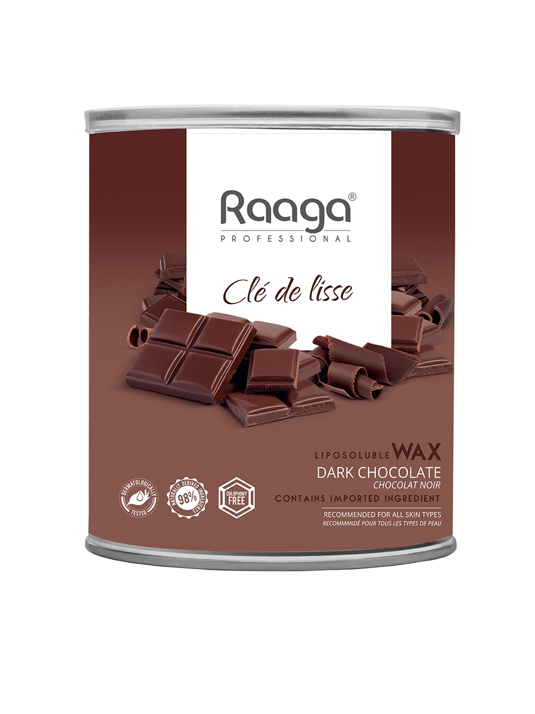 

Raaga PROFESSIONAL Liposoluble Wax - Dark Chocolate 800 ml, Brown