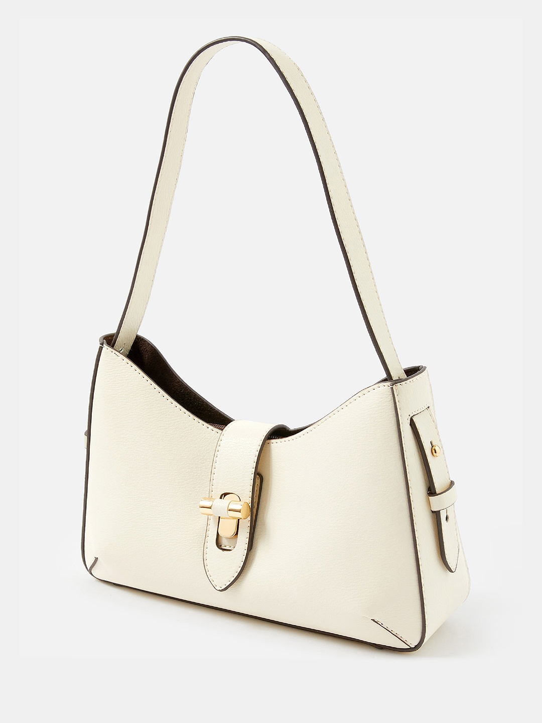 

Accessorize London Women Talia Small Twistlock Bag, Cream