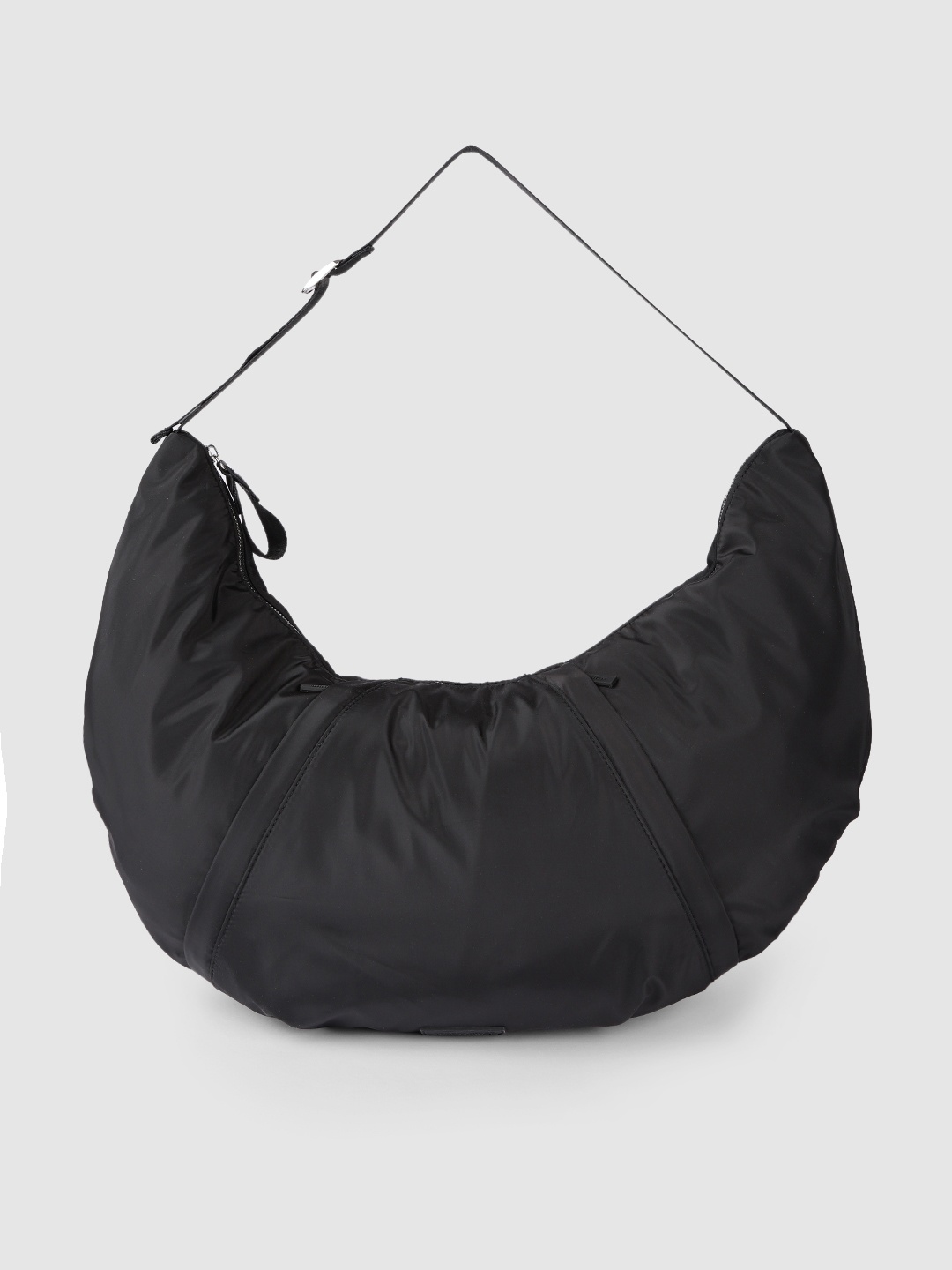 

Accessorize Black Solid Hobo Bag