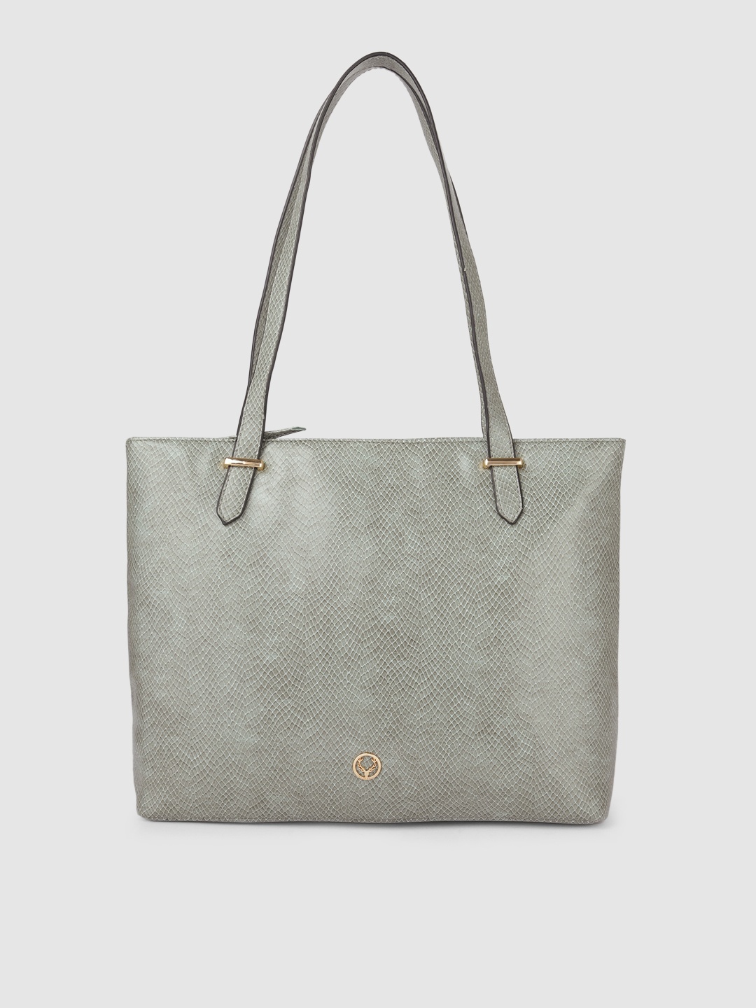 

Allen Solly Grey Textured PU Structured Shoulder Bag