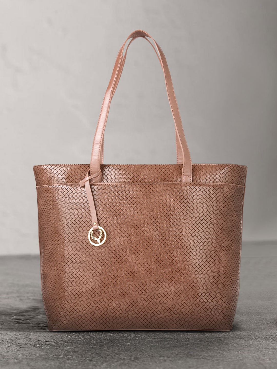 

Allen Solly Brown Textured Shoulder Bag