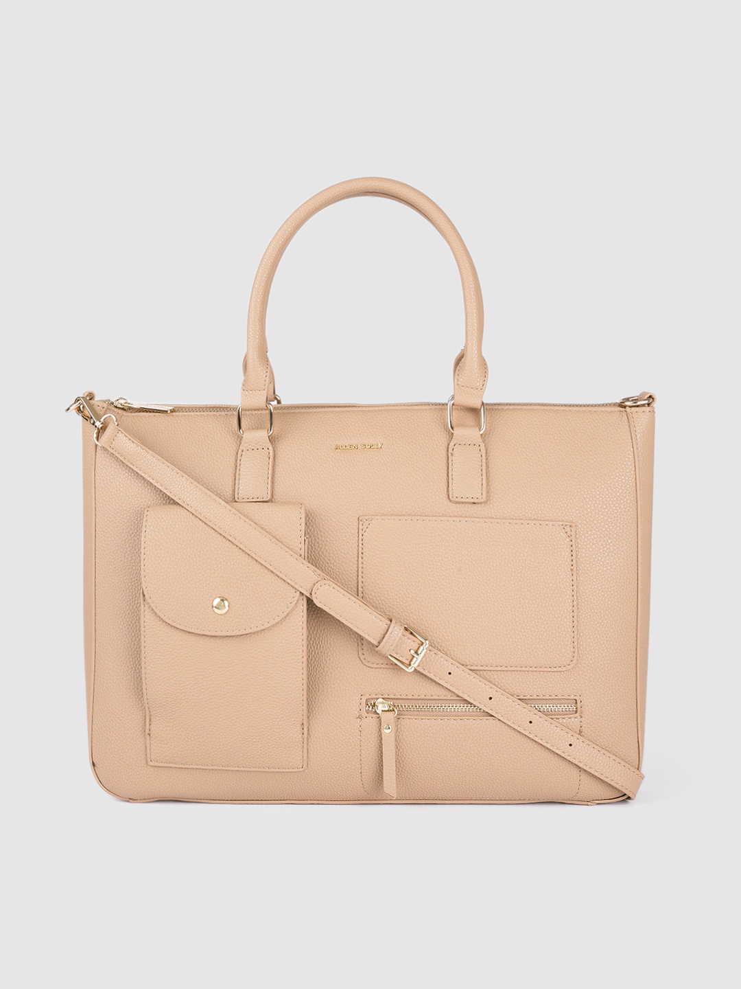 

Allen Solly Women Beige Laptop Bag