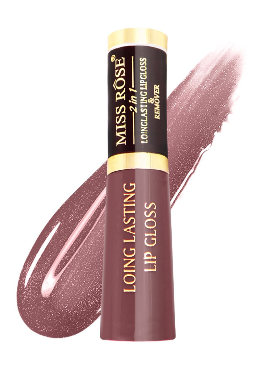 

MISS ROSE Brown 2 In 1 Long Lasting Lip gloss & Lip Makeup Remover