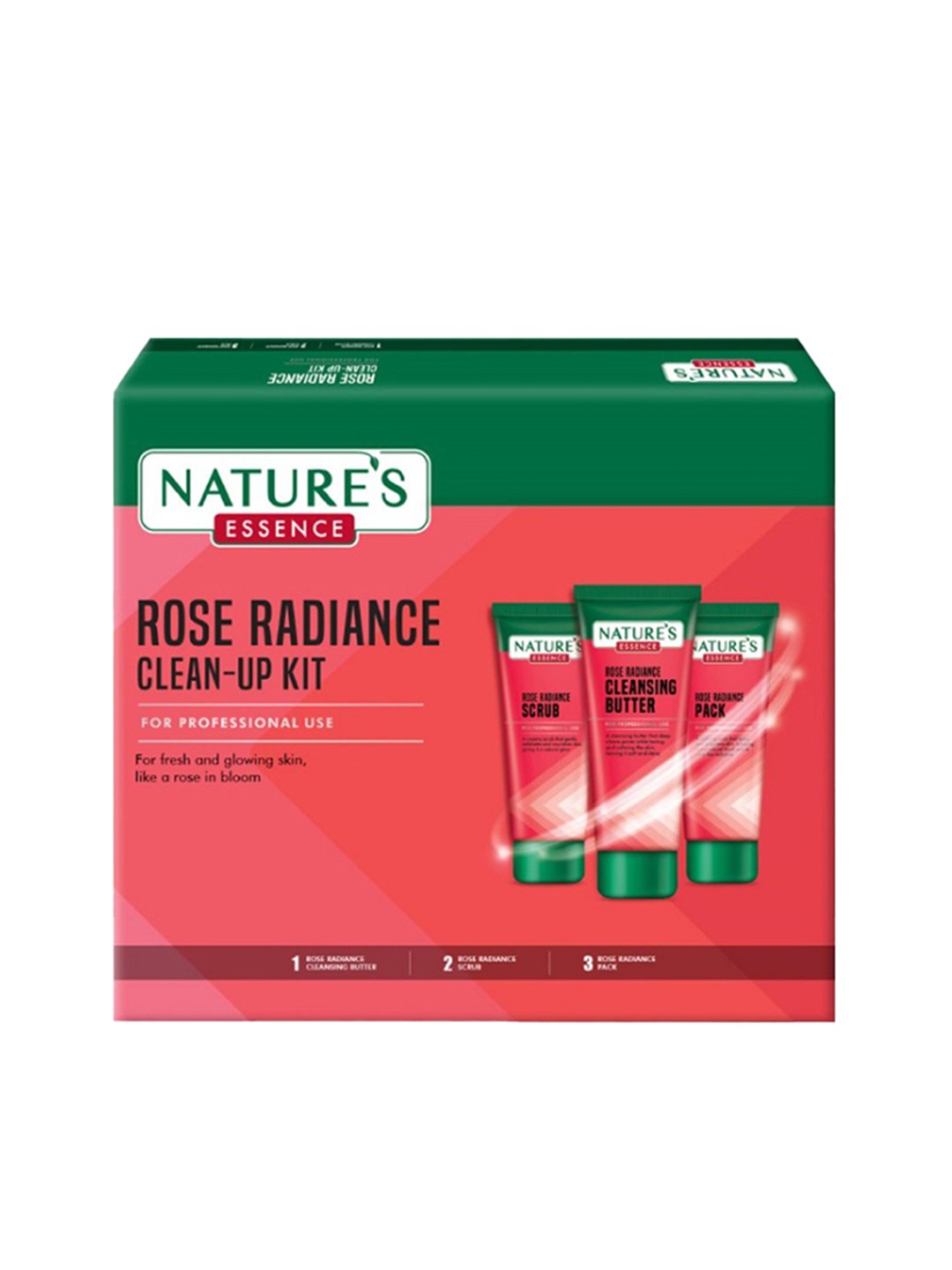 

Natures Essence Rose Radiance Clean-Up Facial Kit - 300g, Pink
