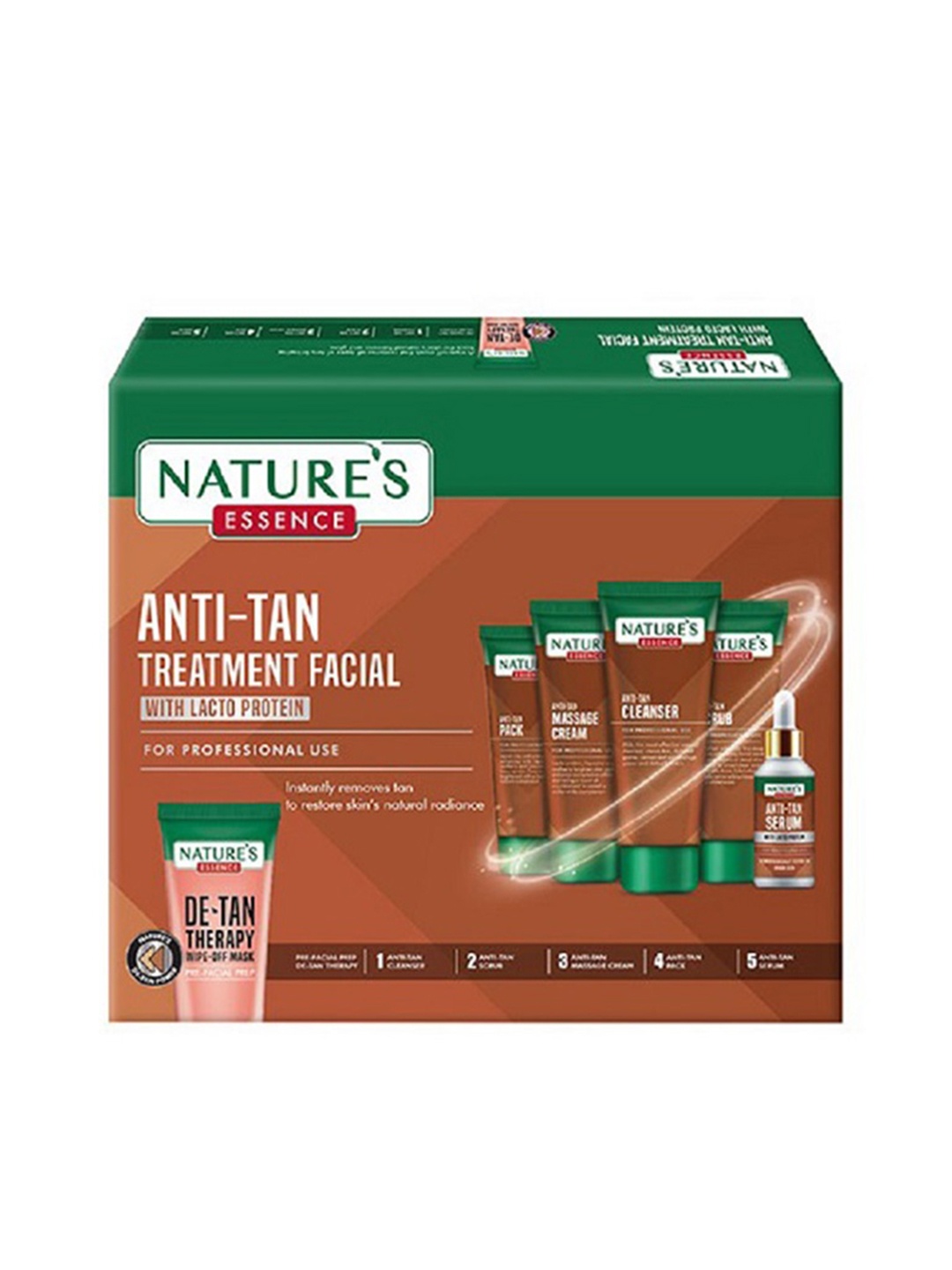 

Natures Essence Anti-Tan Treatment Facial Kit with Lacto Protein - 280 g, Brown