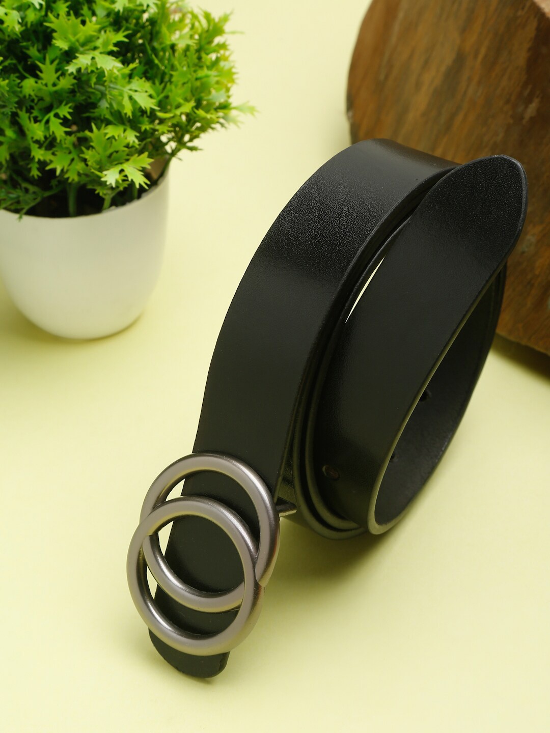 

Teakwood Leathers Women Black Leather Belt