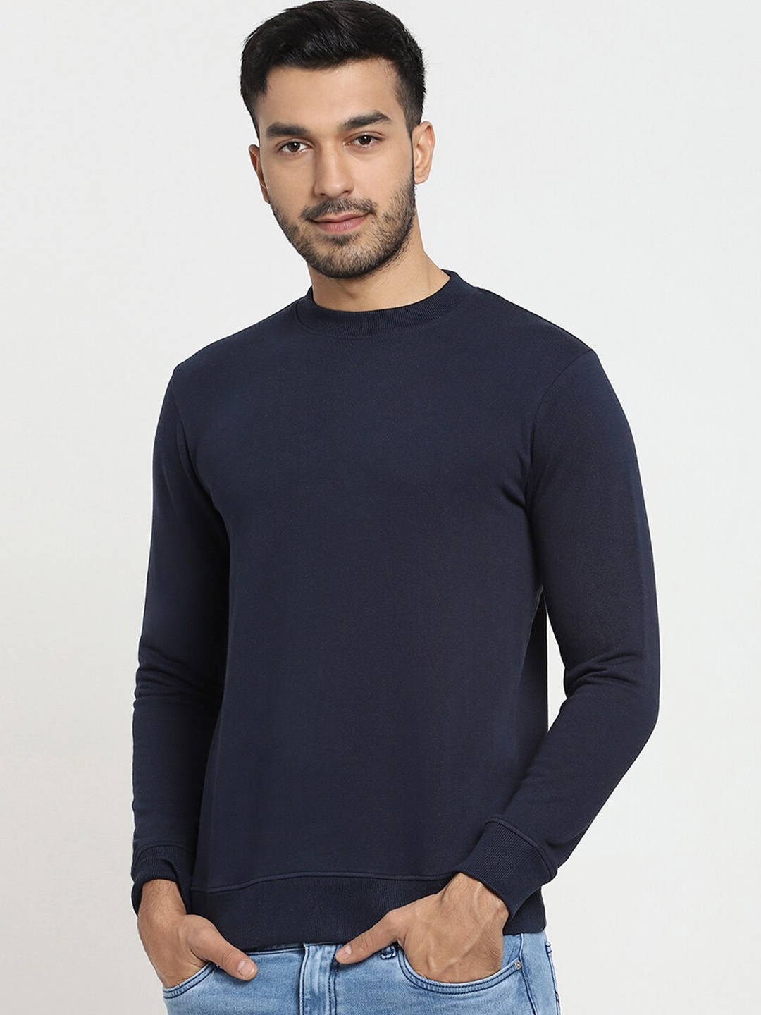 

Bewakoof Men Navy Blue Sweatshirt