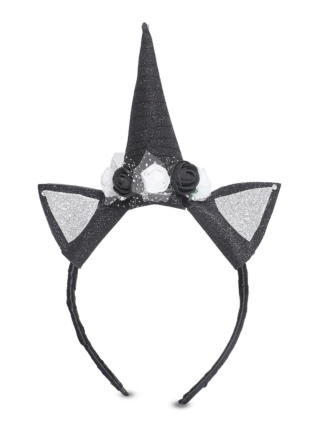 

Samsara Couture Girls Black Embellished Hairband