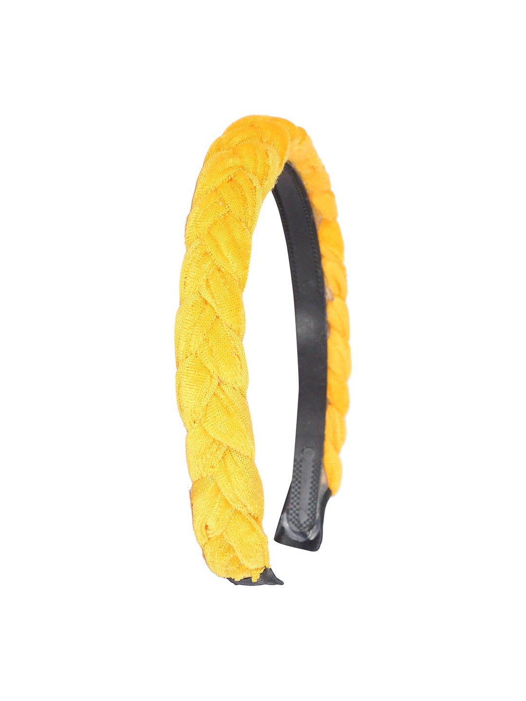 

Samsara Couture Girls Yellow Braided Hairband