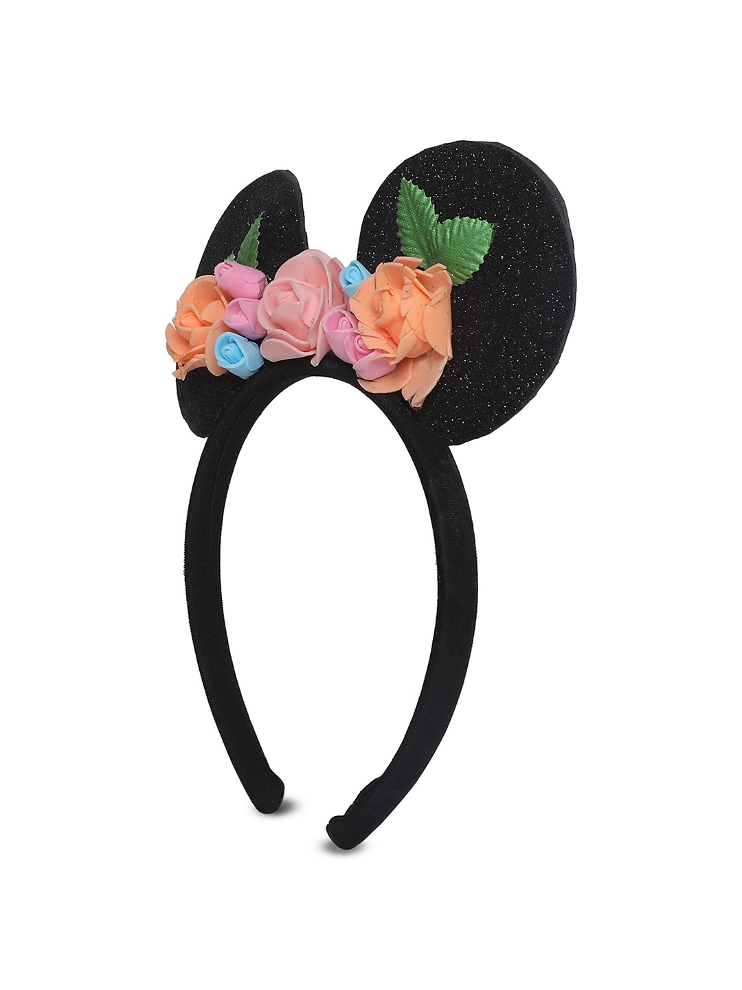 

Samsara Couture Girls Black & Orange Hairband