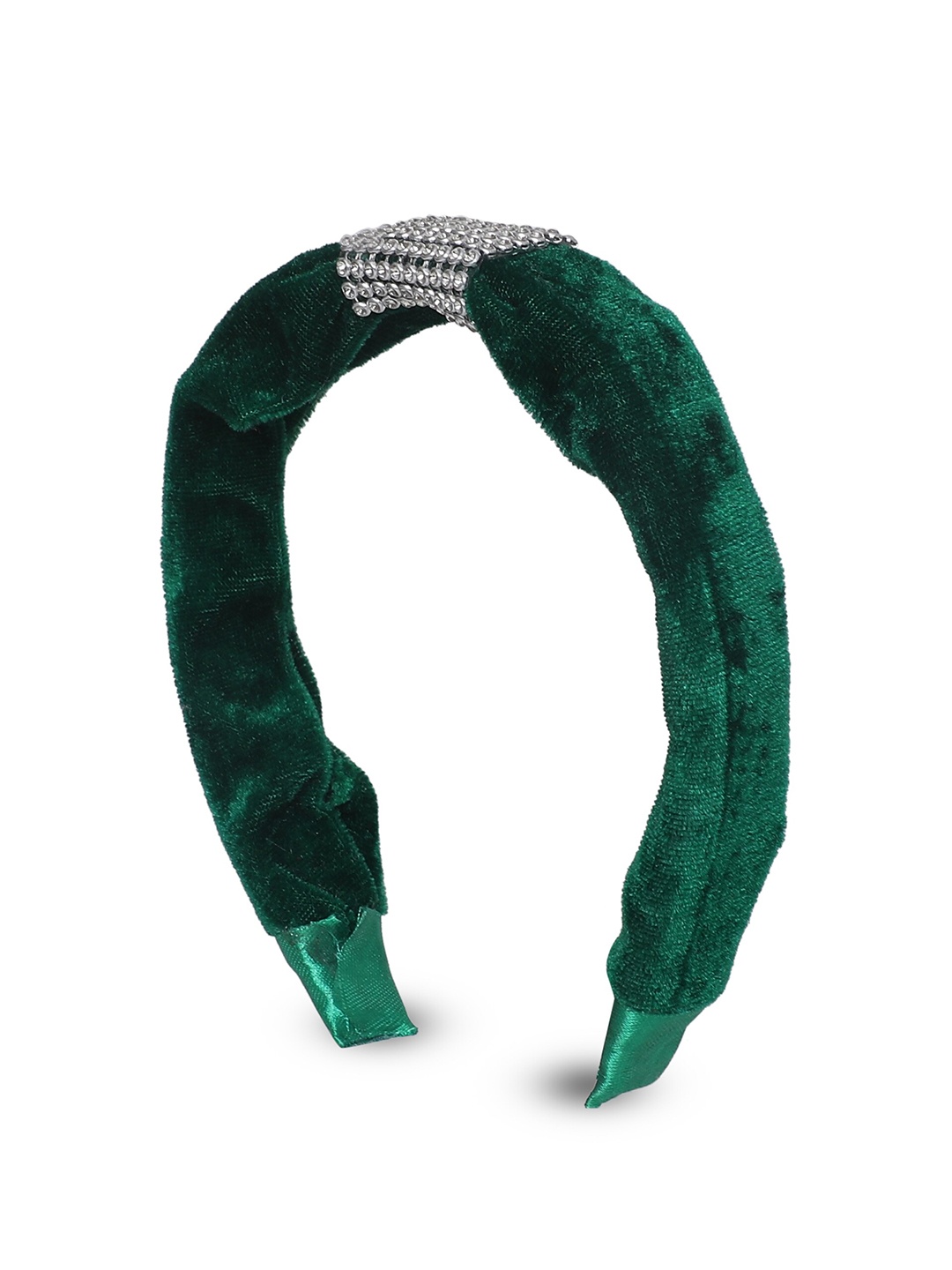 

Samsara Couture Girls Green & Silver Hairband