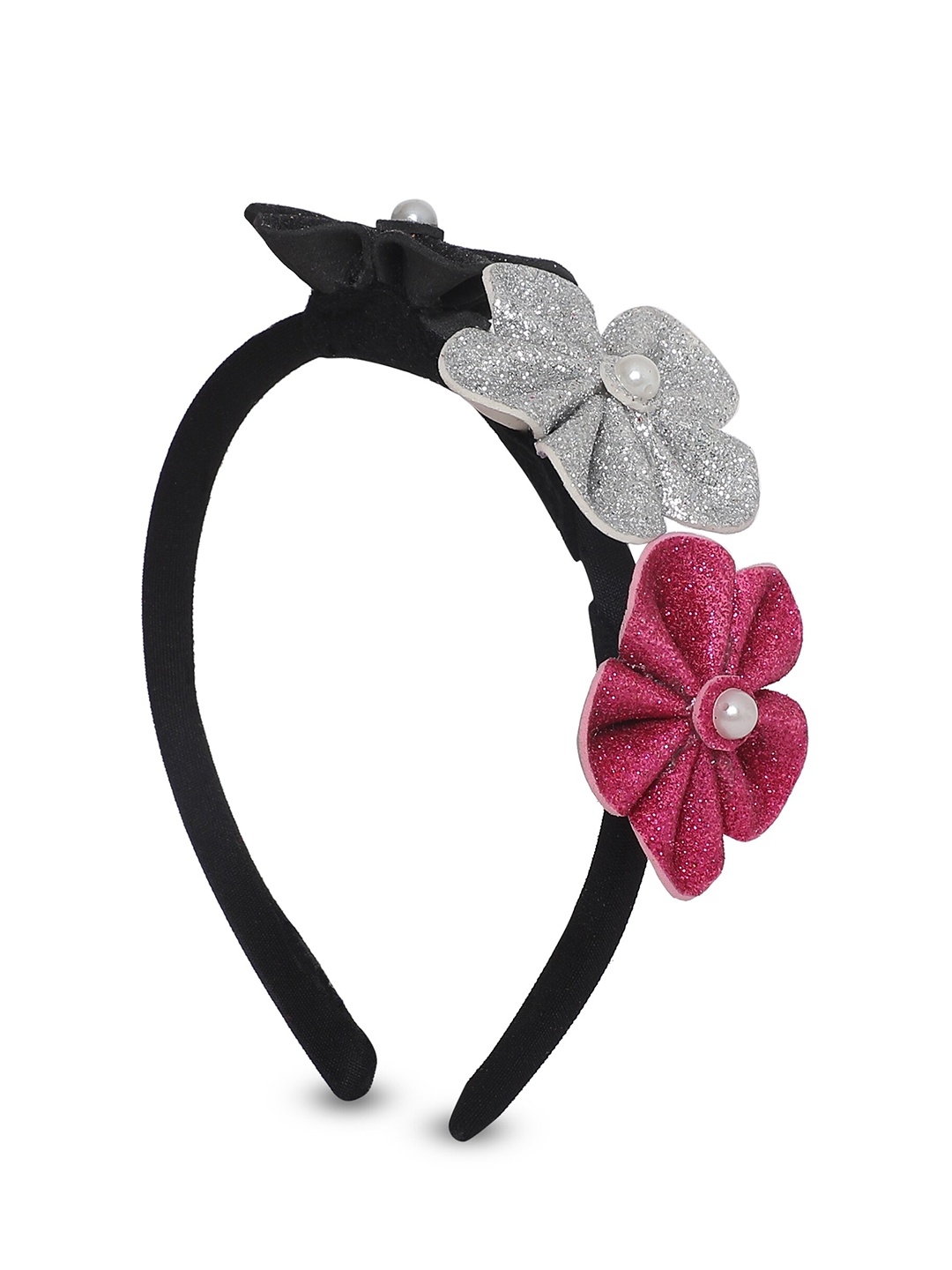 

Samsara Couture Girls Multicoloured Hairband, Black